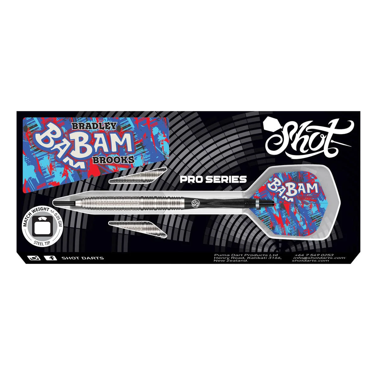 Shot Bradley Brooks Darts - Steel Tip - 90% Tungsten - Gen 2 - Image 4