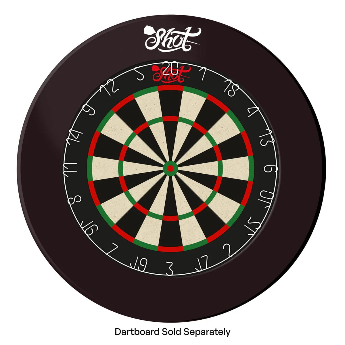Shot EVA Dartboard Surround - 4-pieces - Black - Image 2