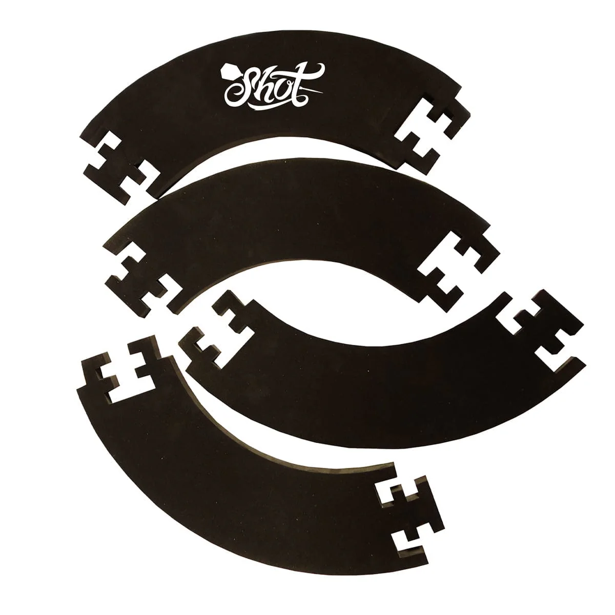 Shot EVA Dartboard Surround - 4-pieces - Black - Image 3