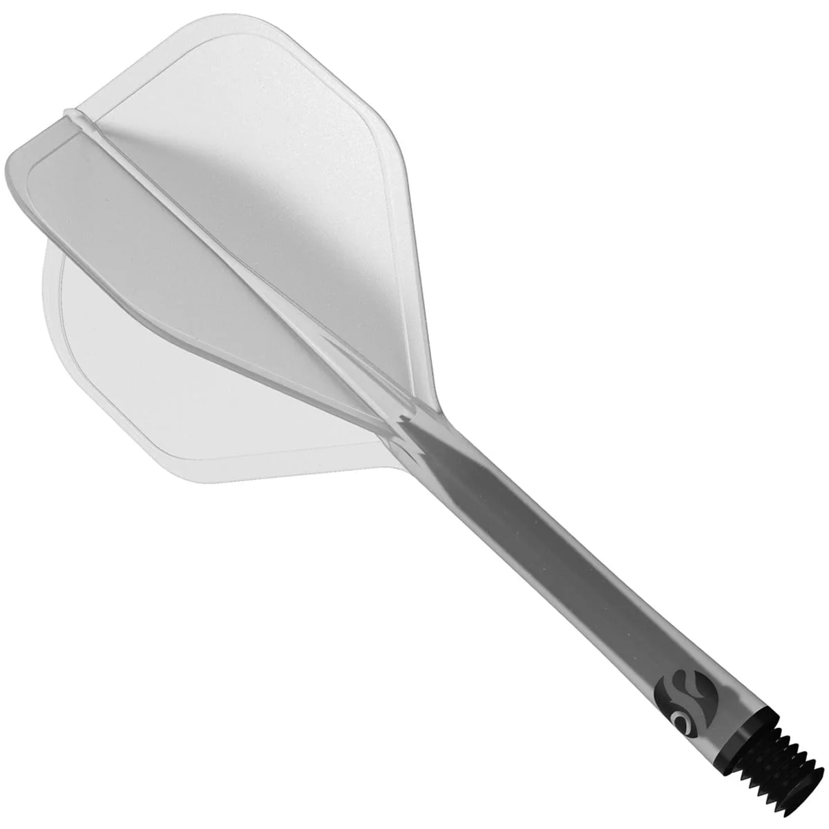 Shot Flight Deck - One Piece Dart Flight and Shaft System - Clear - Image 2