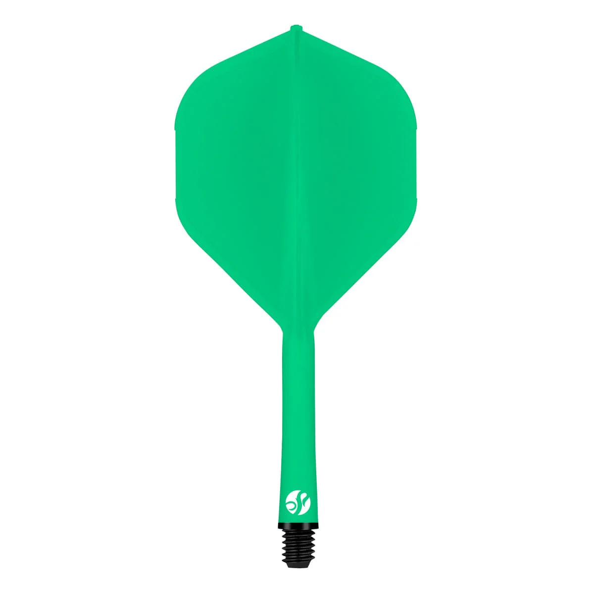 Shot Flight Deck - One Piece Dart Flight and Shaft System - Green - Image 2