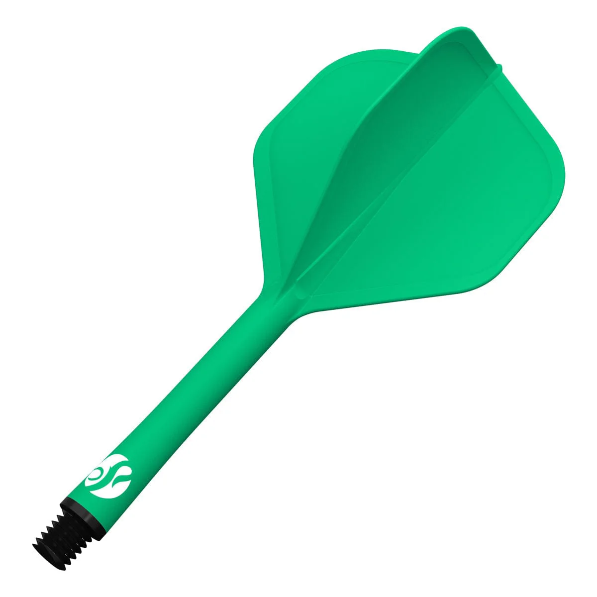 Shot Flight Deck - One Piece Dart Flight and Shaft System - Green - Image 3
