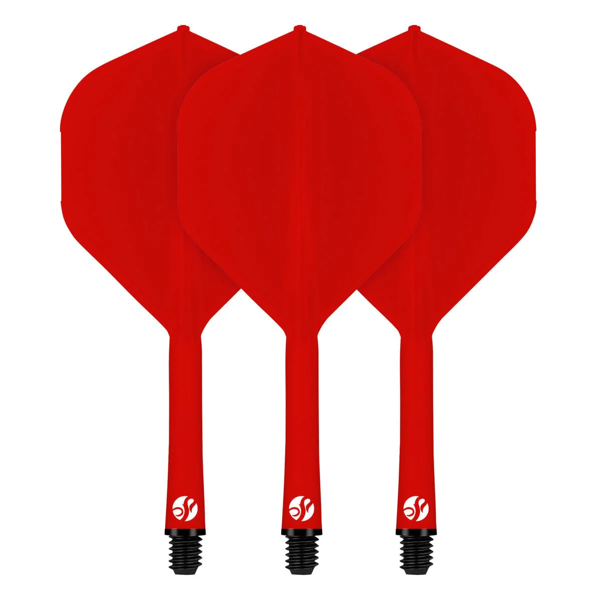 Shot Flight Deck - One Piece Dart Flight and Shaft System - Red - Image 4