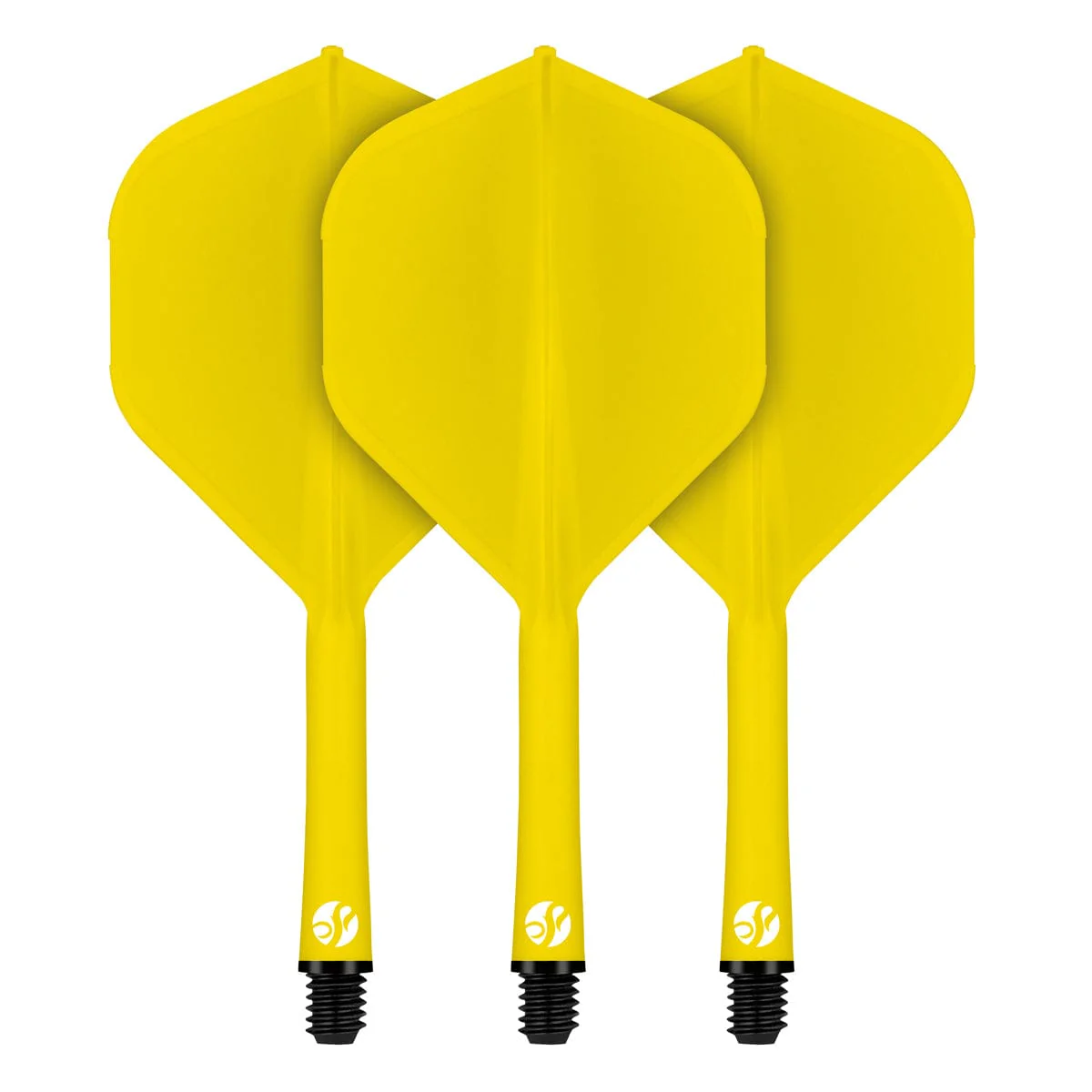 Shot Flight Deck - One Piece Dart Flight and Shaft System - Yellow - Image 2