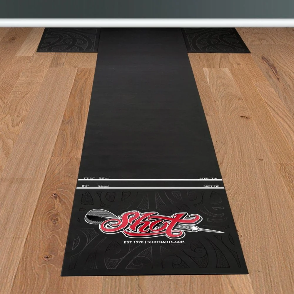 Shot T-Mat - Carpet Dart Mat - Floor Protection - 300cm x 60cm - Black - Image 5