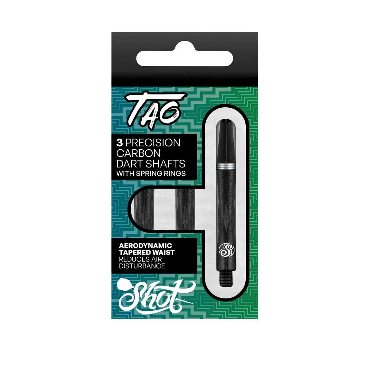 Shot Tao Dart Shaft - Carbon - Black - Medium - Image 3