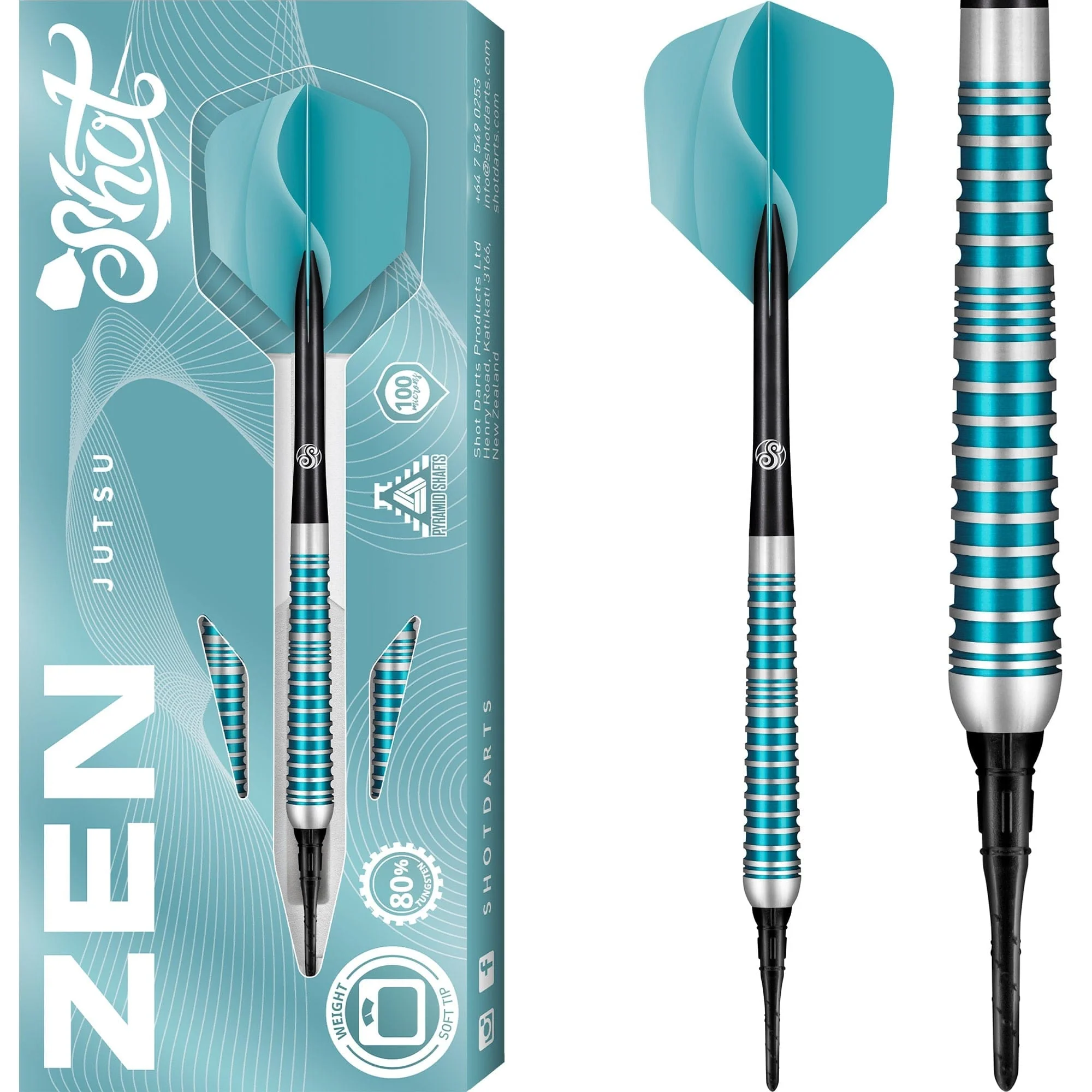 *Shot Zen Darts - Soft Tip - 80% Tungsten - Jutsu 2.0
