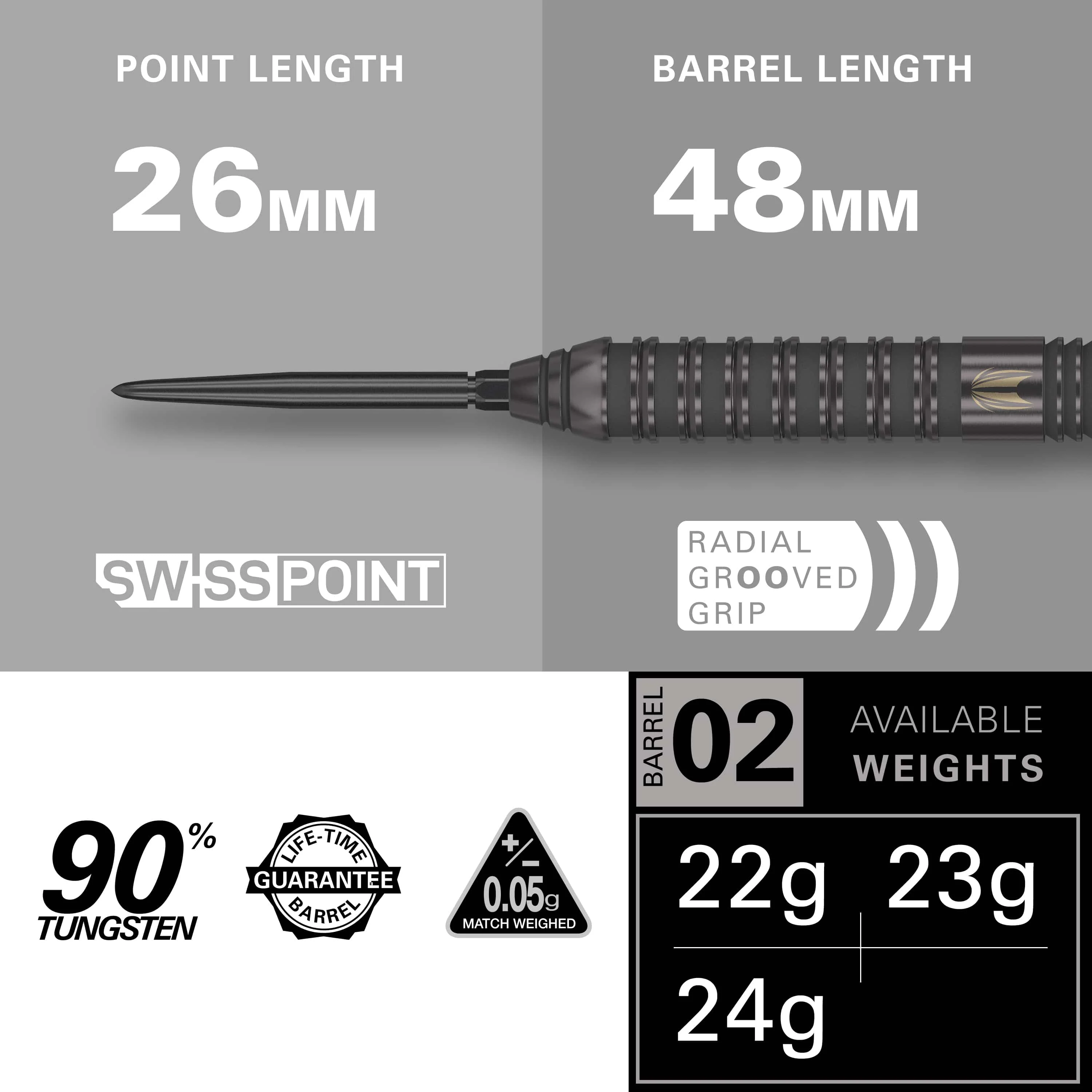 Target Bolide Void Darts - Steel Tip - 90% Tungsten - 02 - Image 2