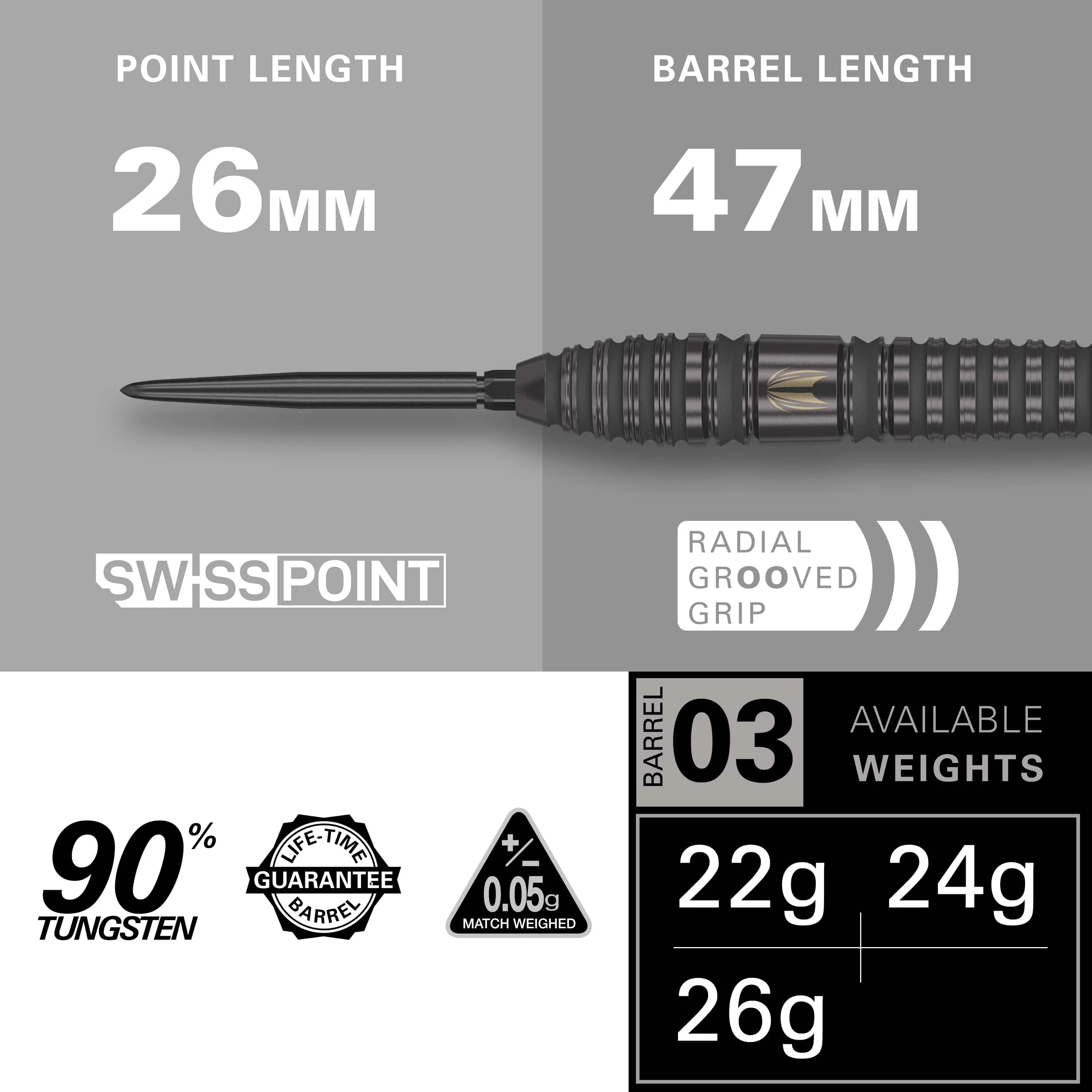 Target Bolide Void Darts - Steel Tip - 90% Tungsten - 03 - Image 2