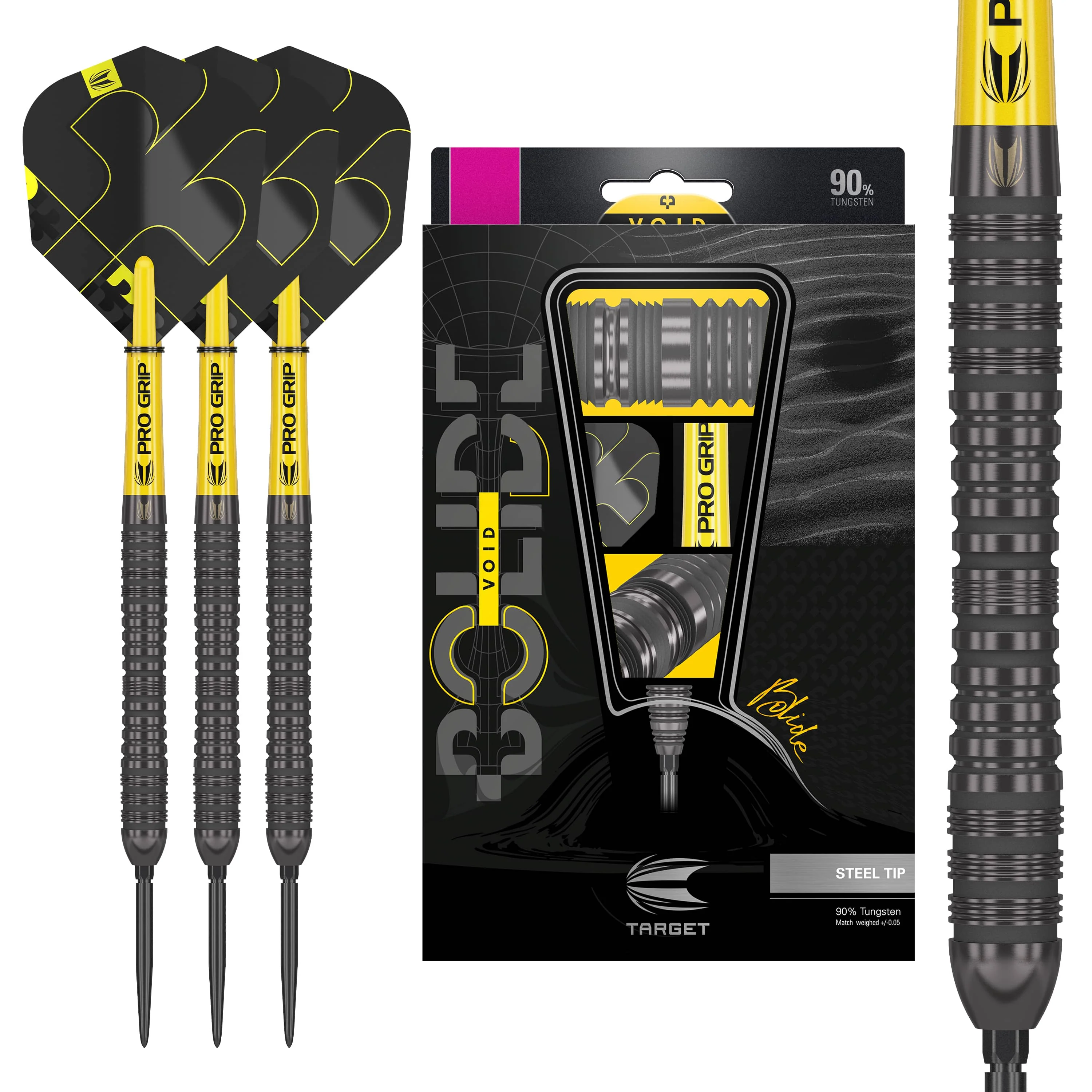 Target Bolide Void Darts - Steel Tip - 90% Tungsten - 04