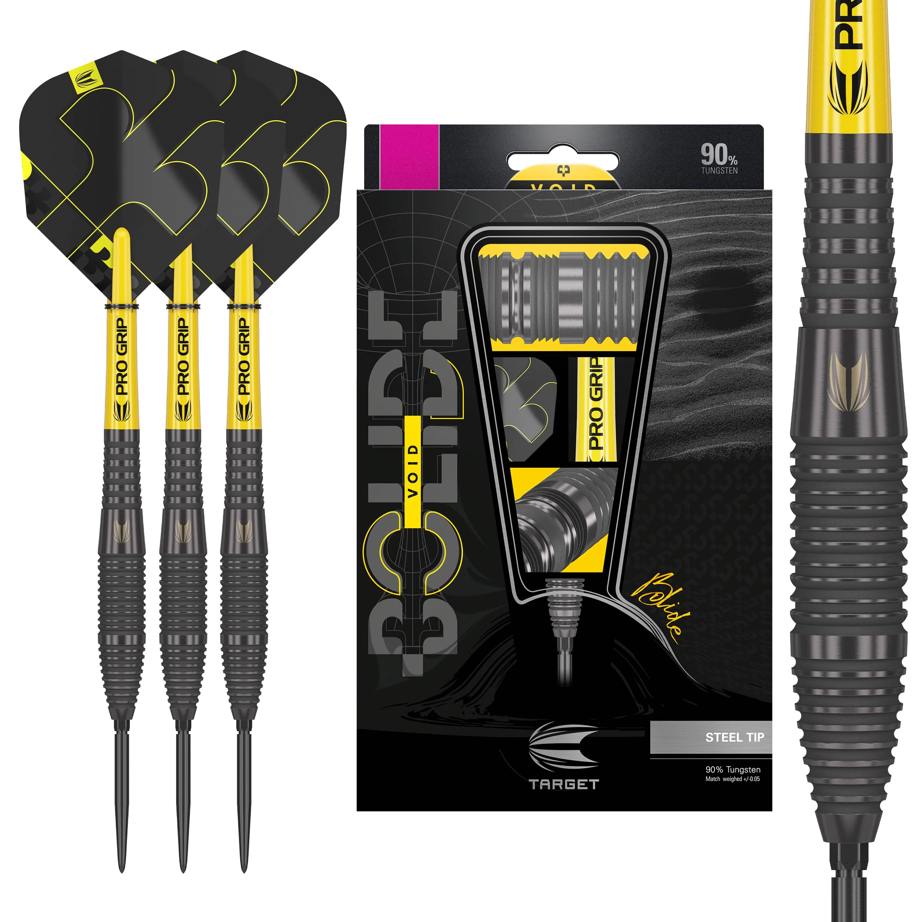 Target Bolide Void Darts - Steel Tip - 90% Tungsten - 05