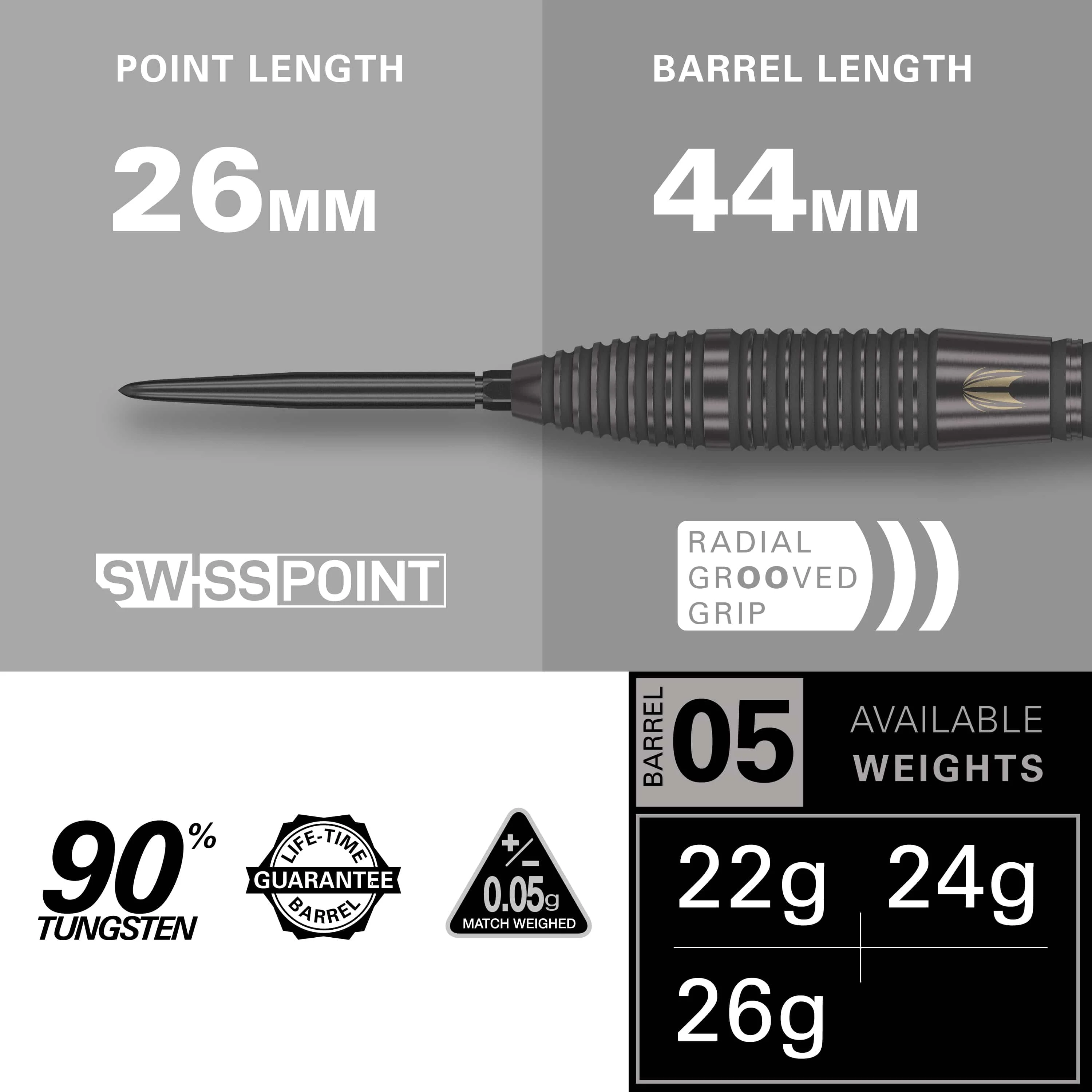 Target Bolide Void Darts - Steel Tip - 90% Tungsten - 05 - Image 2