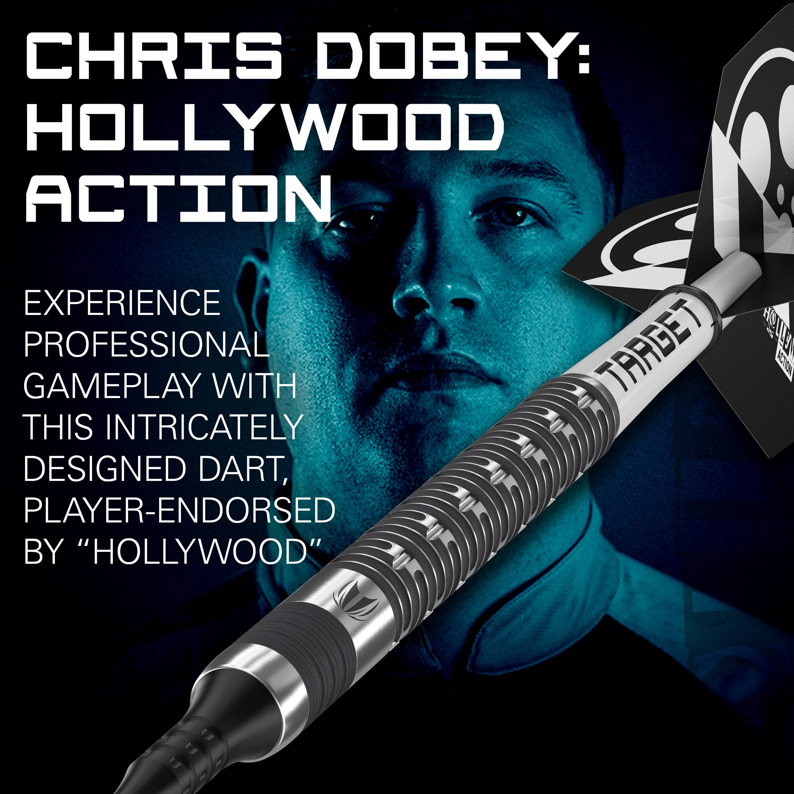 Target Chris Dobey Darts - Soft Tip - 90% Tungsten - Hollywood Action - Image 2