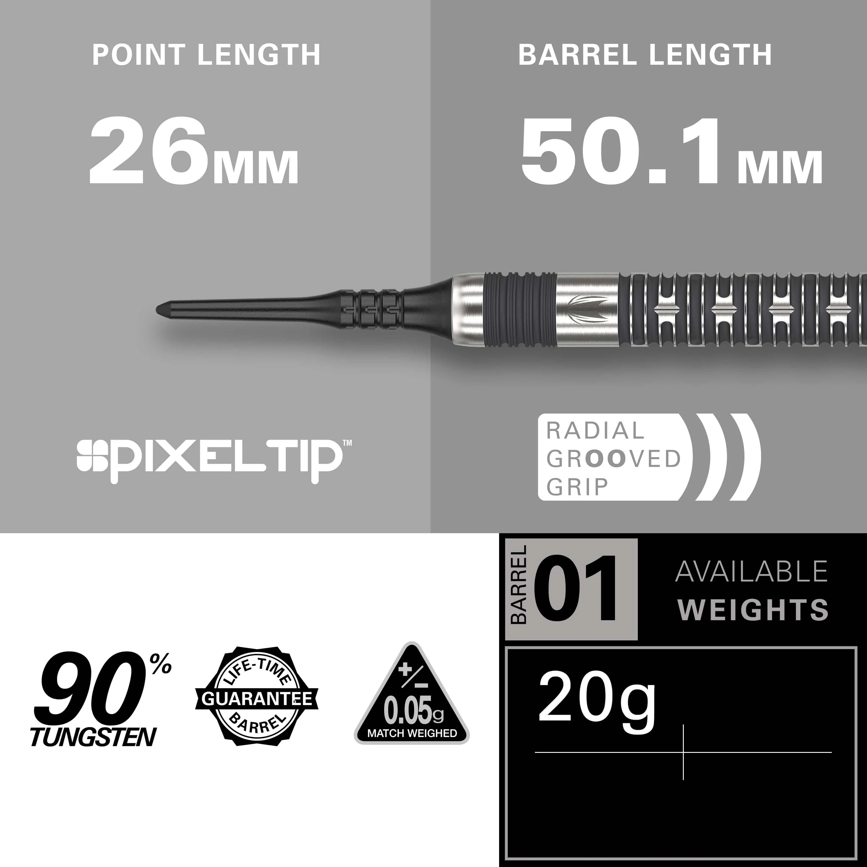 Target Chris Dobey Darts - Soft Tip - 90% Tungsten - Hollywood Action - Image 3