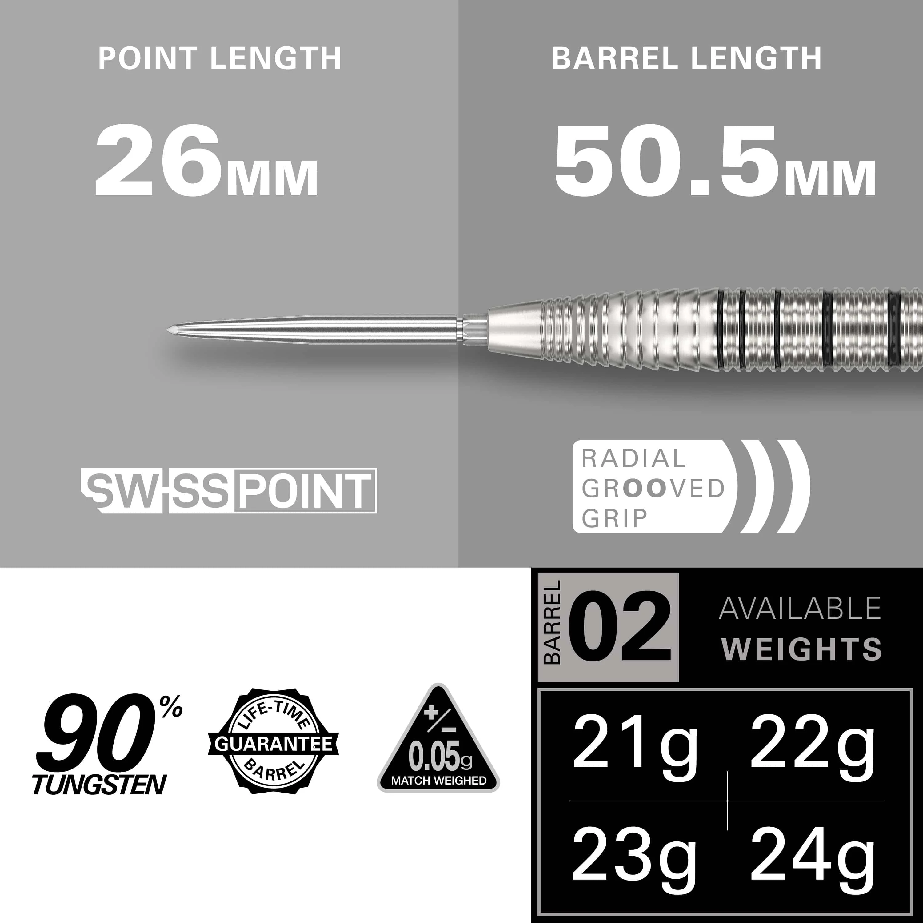 Target Exo Darts - Steel Tip - 90% Tungsten - 02 - Image 2