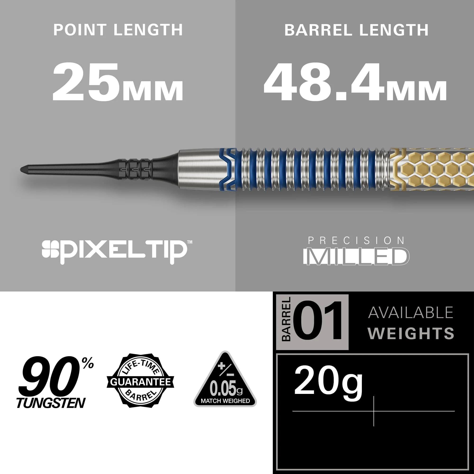 Target Josh Rock Darts - Soft Tip - 90% Tungsten - G1 - Image 3