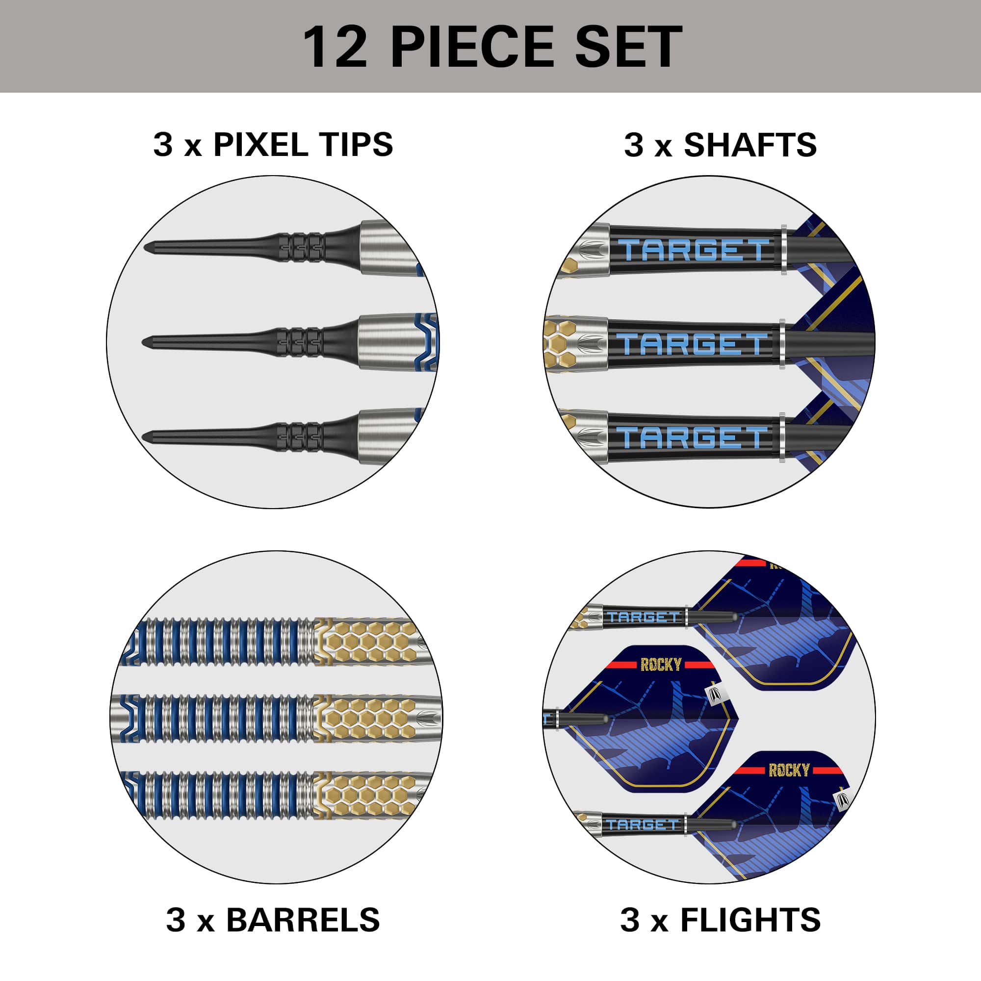 Target Josh Rock Darts - Soft Tip - 90% Tungsten - G1 - Image 5
