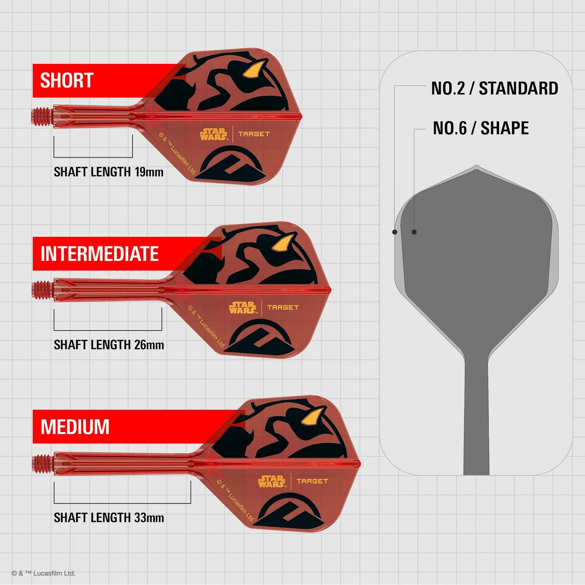 Target K-Flex Dart Flights - Darth Maul - Image 4