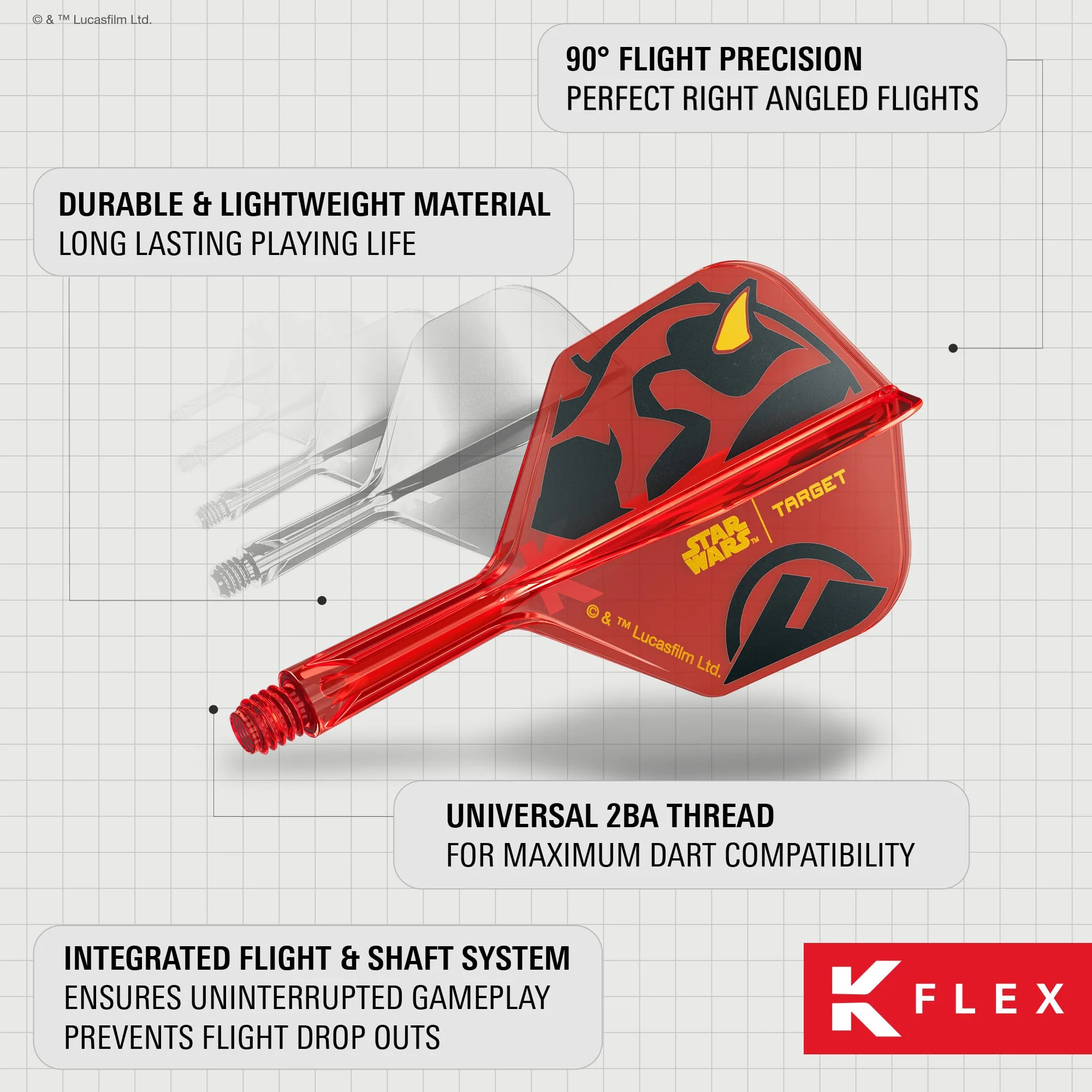 Target K-Flex Dart Flights - Darth Maul - Image 7