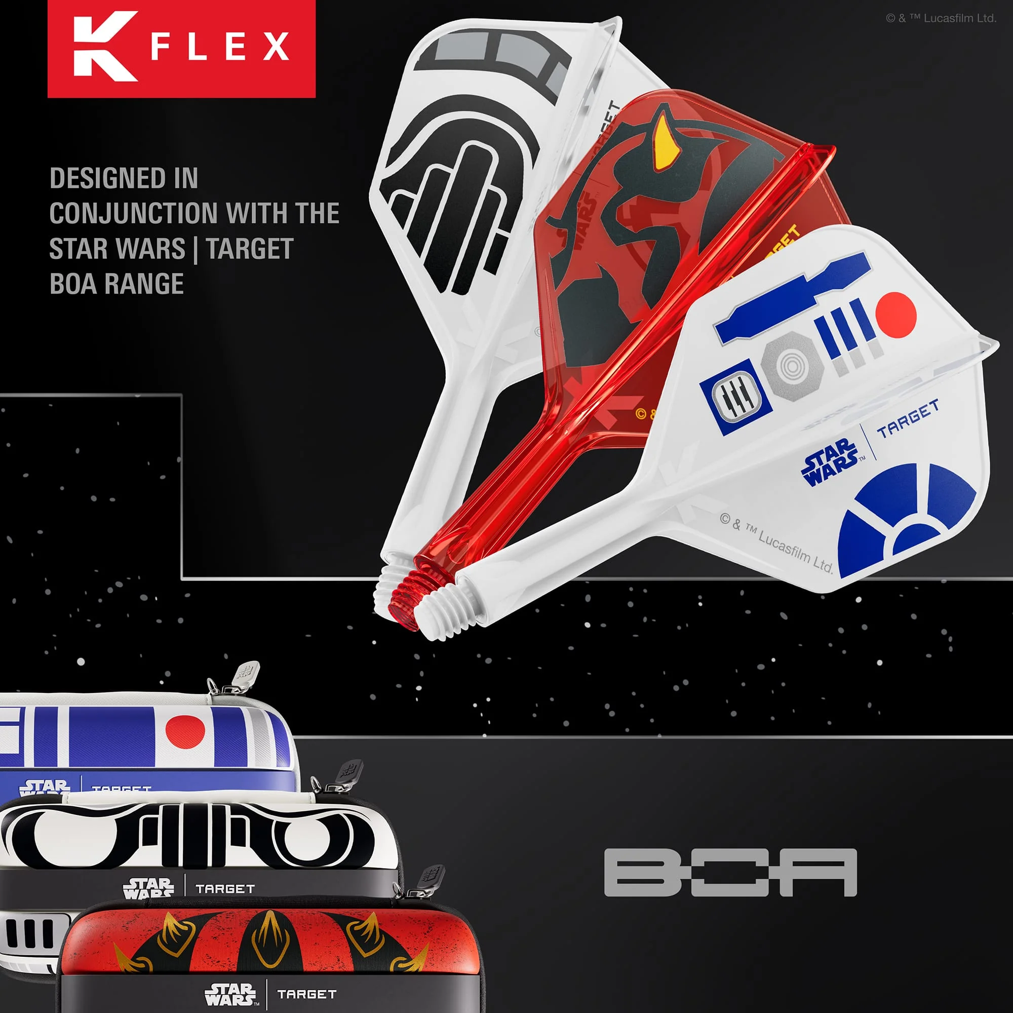 Target K-Flex Dart Flights - R2D2 - Image 3