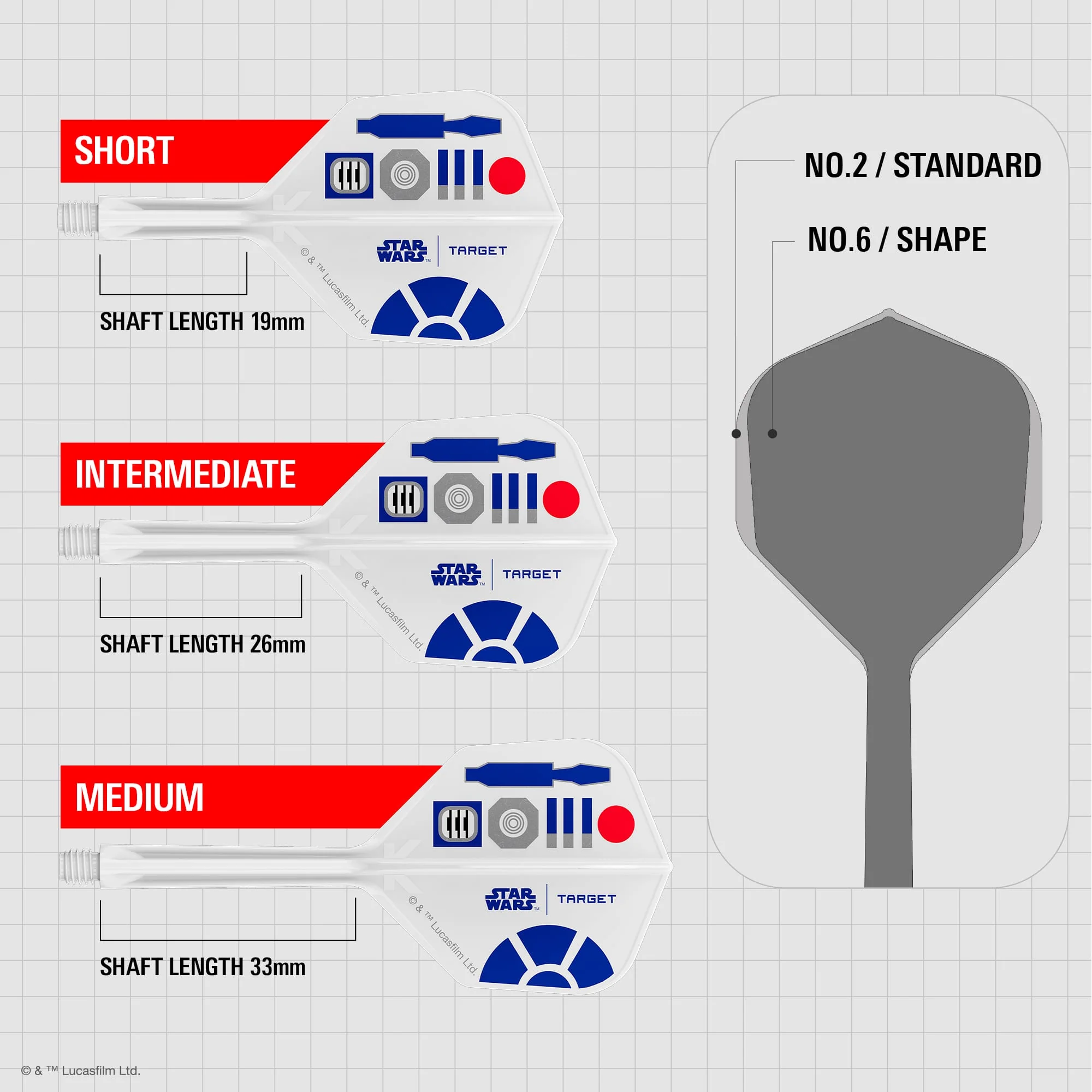 Target K-Flex Dart Flights - R2D2 - Image 4