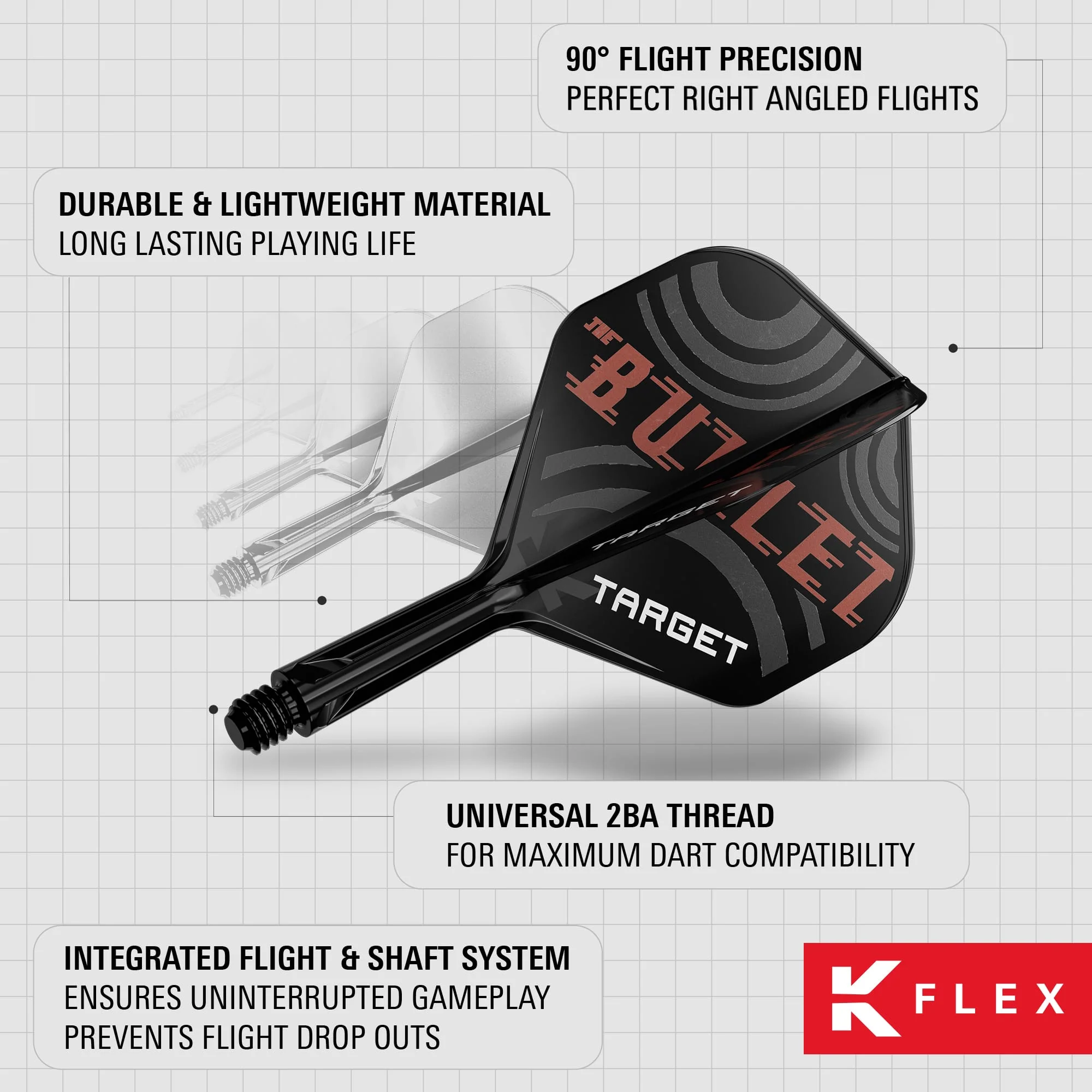 Target K-Flex Dart Flights - Standard No.2 - Stephen Bunting - Image 6