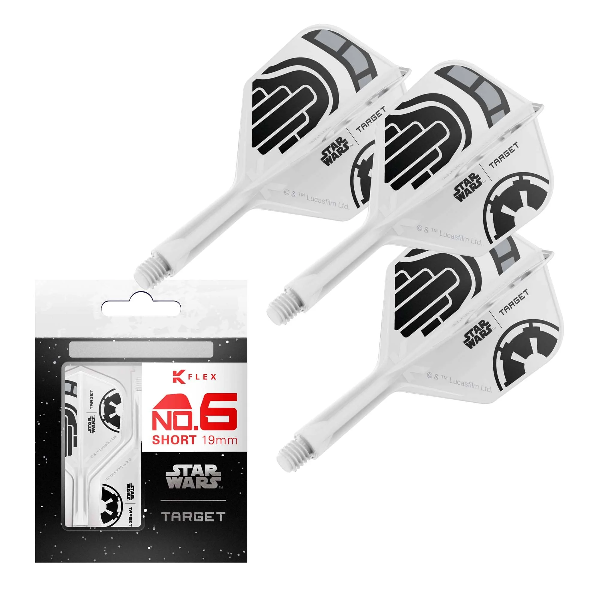 Target K-Flex Dart Flights - Stormtrooper - Image 2