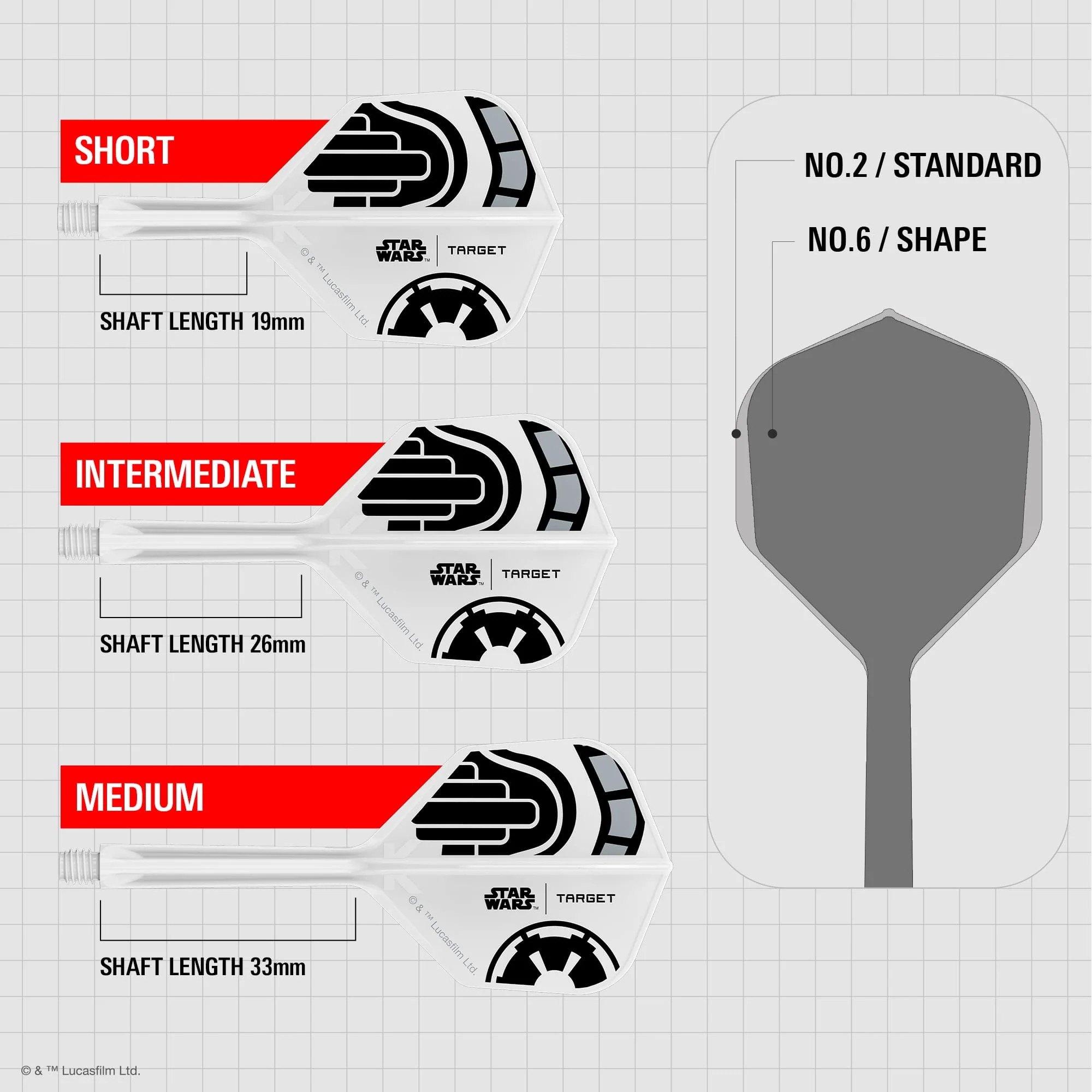 Target K-Flex Dart Flights - Stormtrooper - Image 4