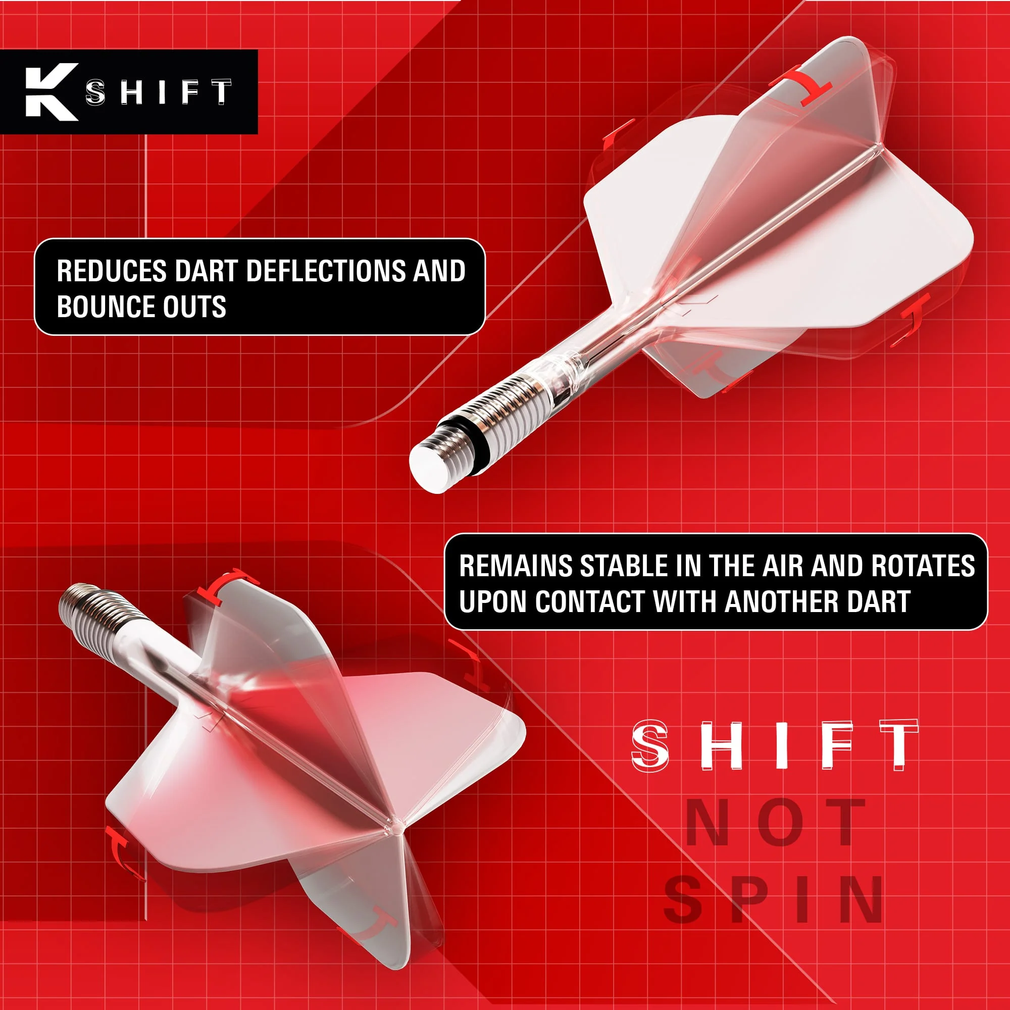 Target K-Shift Dart Flights - Standard No.2 - Image 2