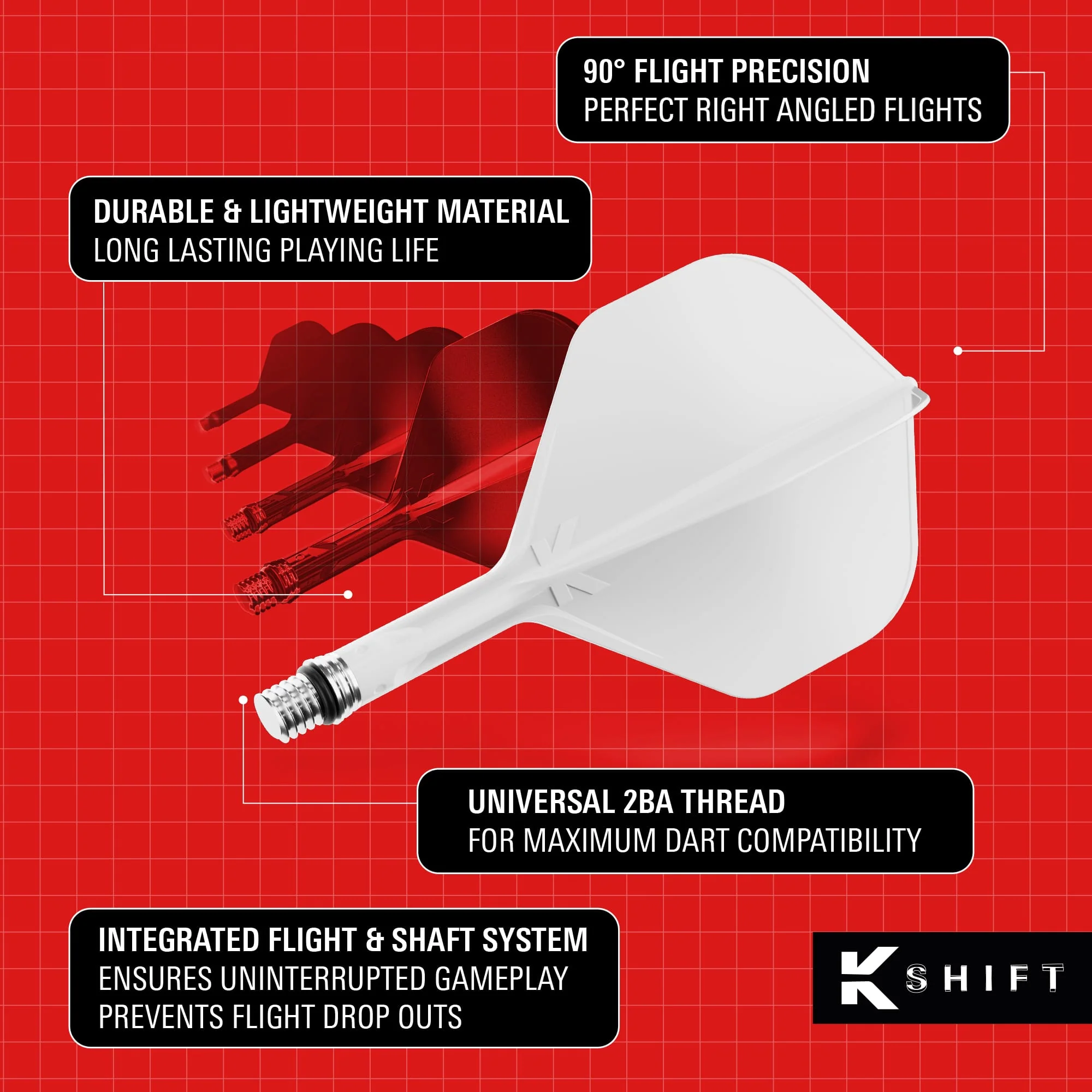 Target K-Shift Dart Flights - Standard No.2 - Image 4