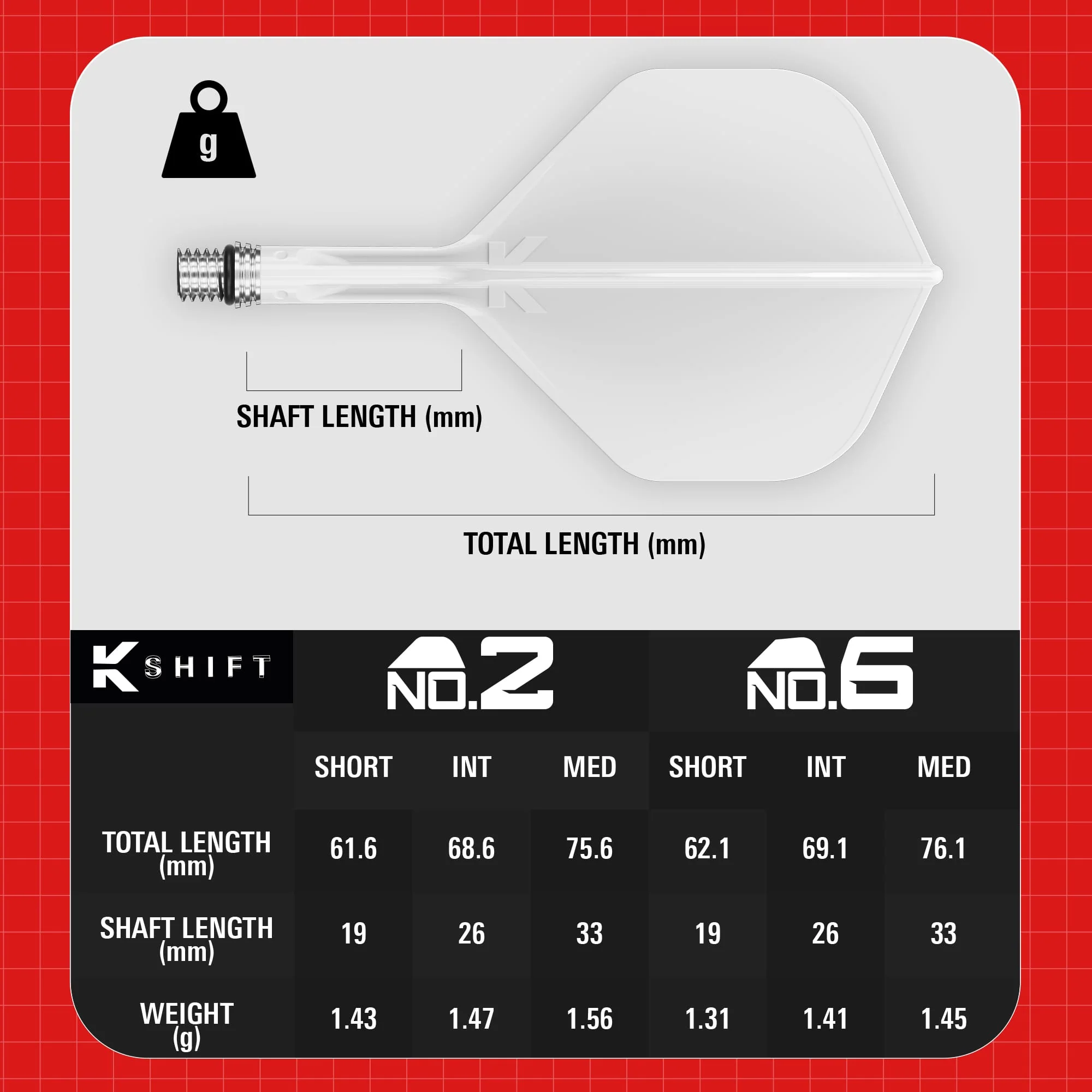 Target K-Shift Dart Flights - Standard No.2 - Image 6