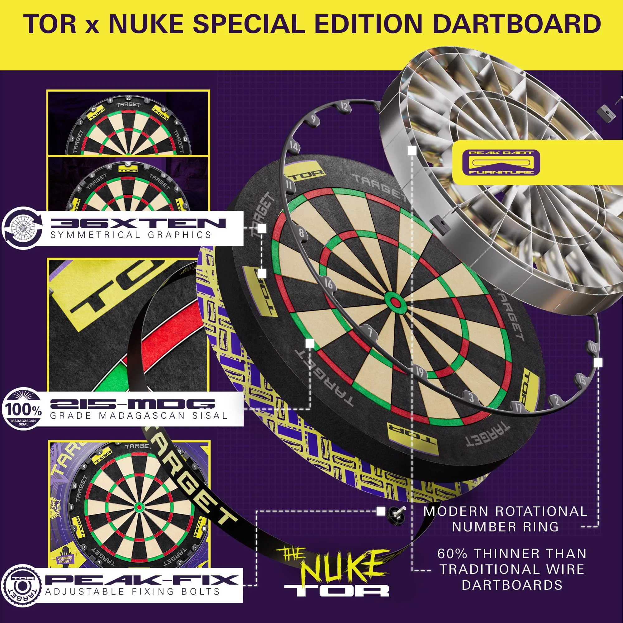 Target Luke Littler Bundle - Dartboard & Surround - Image 4