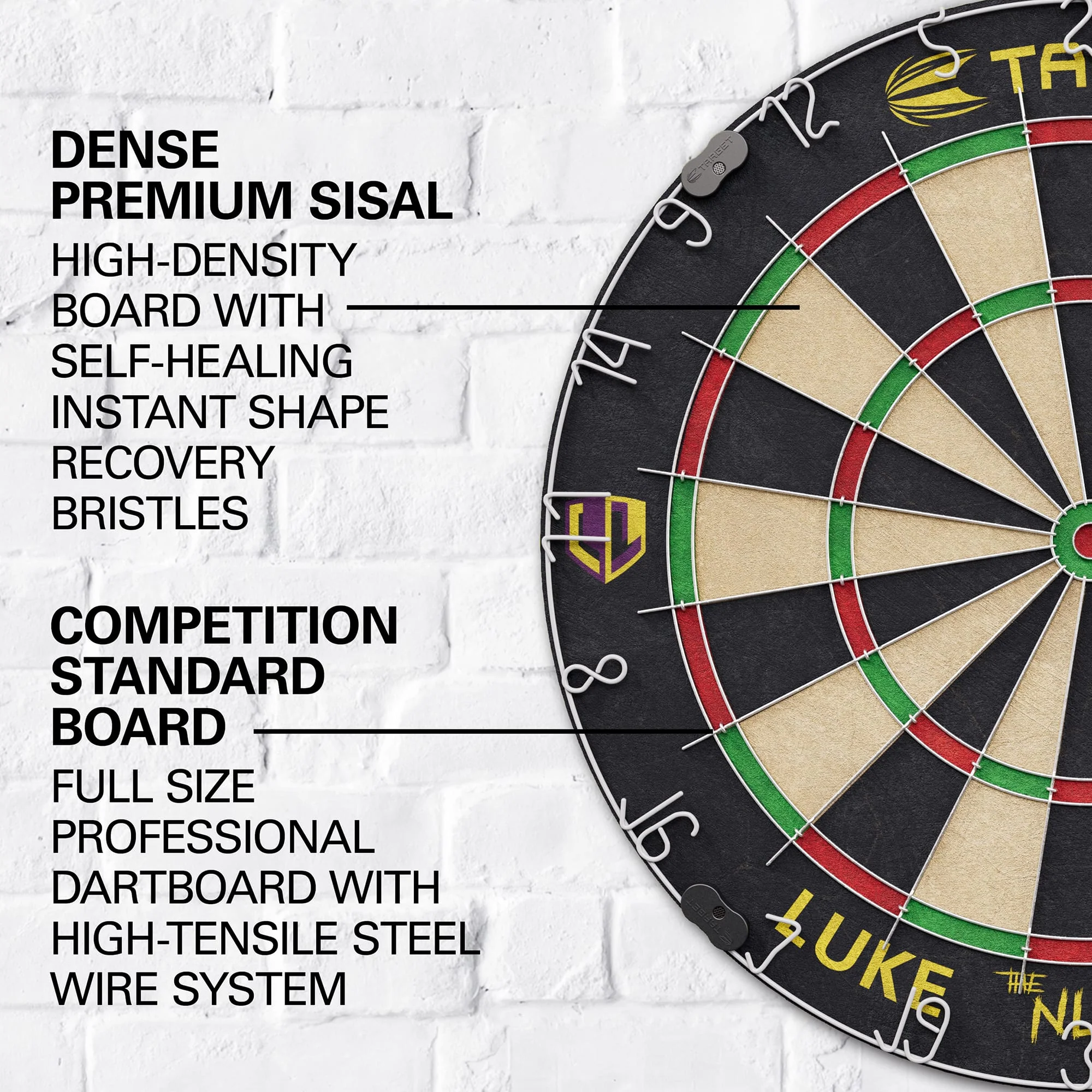 Target Luke Littler Dartboard Set - Dartboard + 6 Darts - Image 3