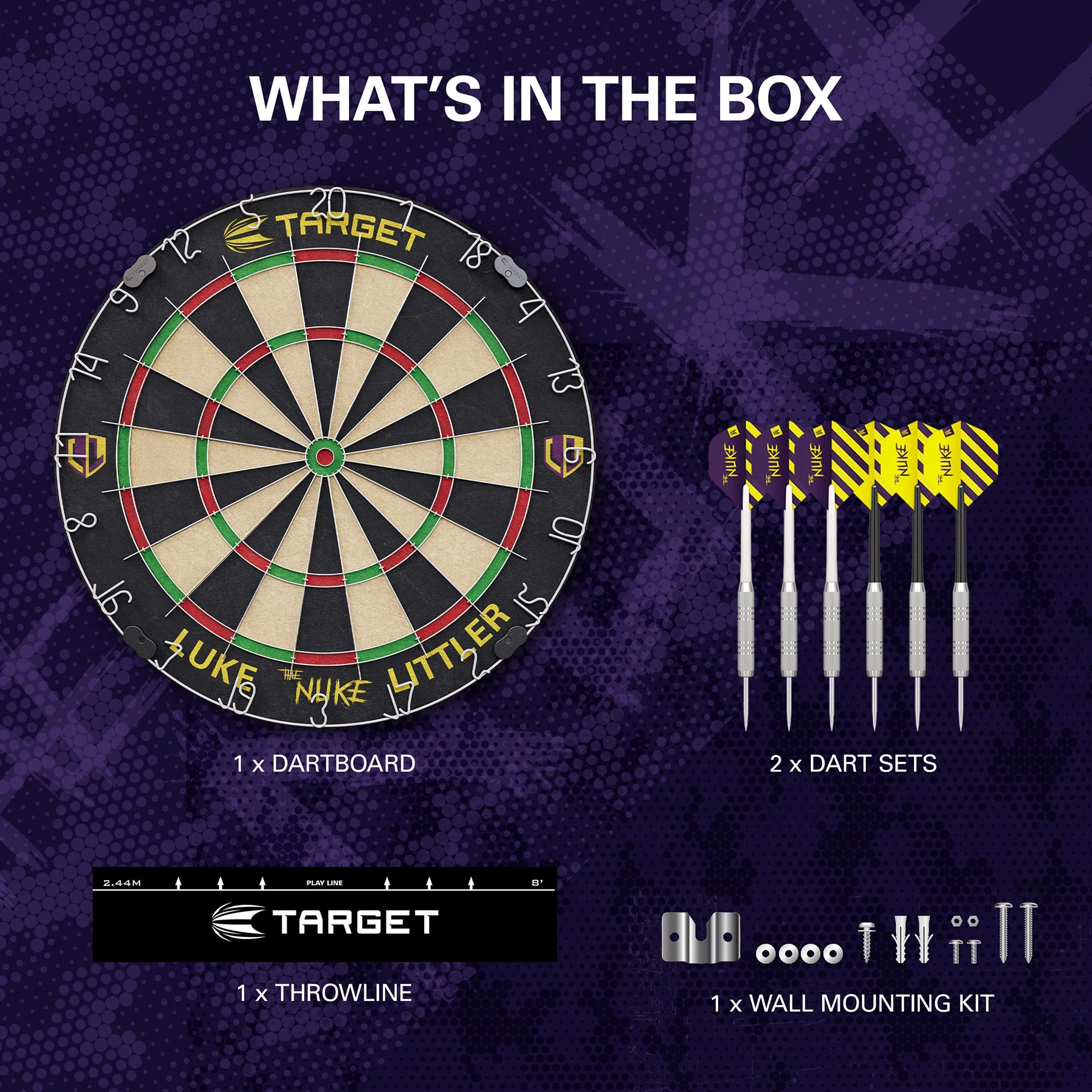 Target Luke Littler Dartboard Set - Dartboard + 6 Darts - Image 6