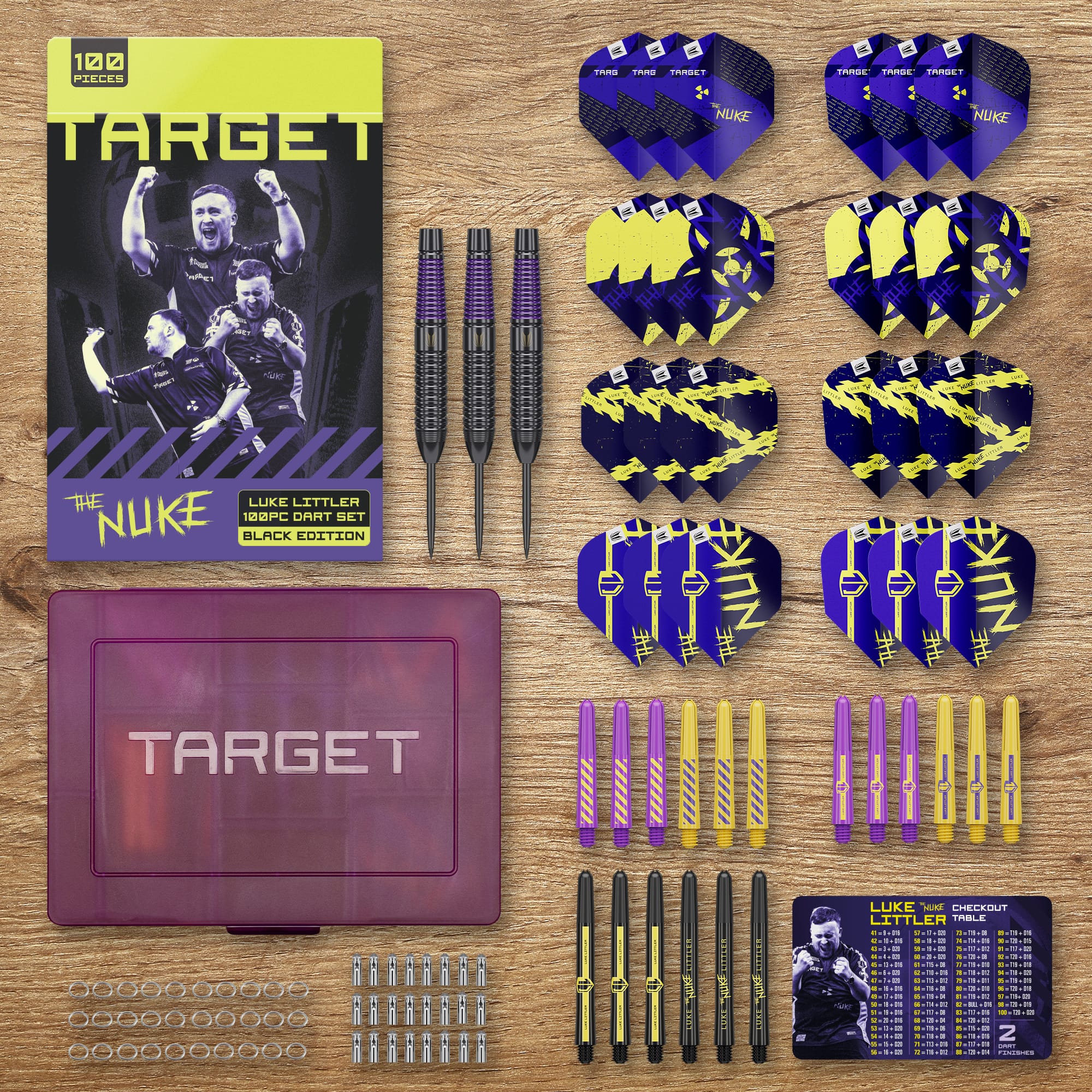 Target Luke Littler Darts - 100 piece Accessory Kit - Image 6