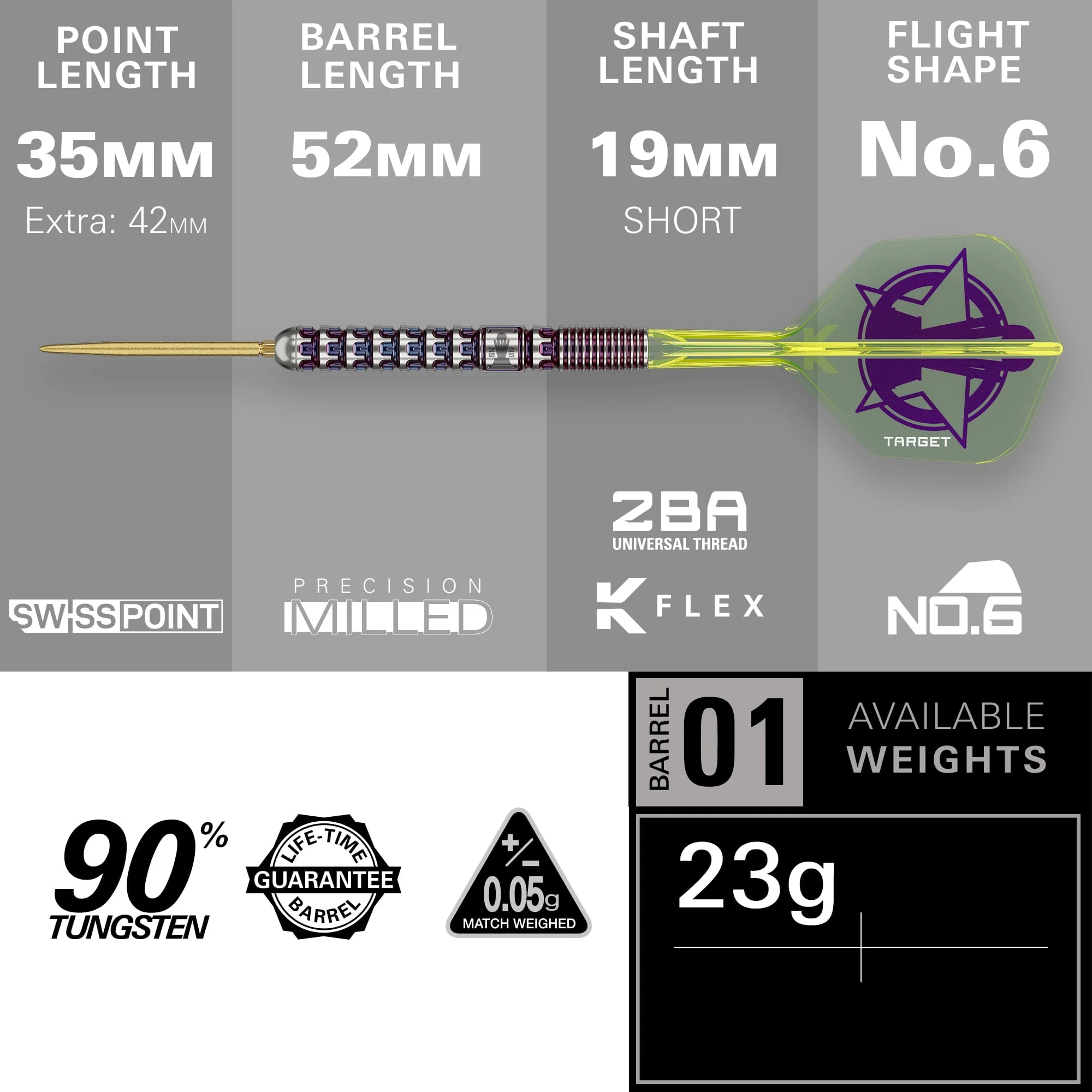 Target Luke Littler Darts - Steel Tip - 90% Tungsten - World Champion - Image 3