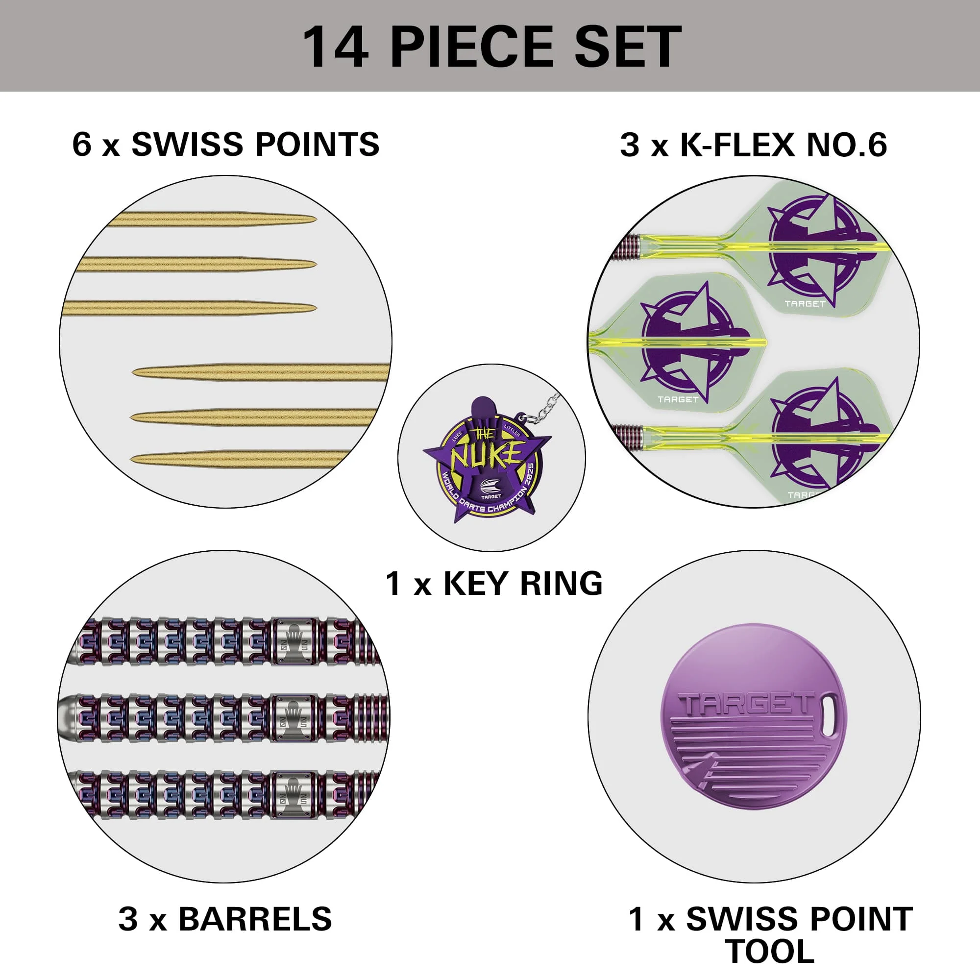 Target Luke Littler Darts - Steel Tip - 90% Tungsten - World Champion - Image 5