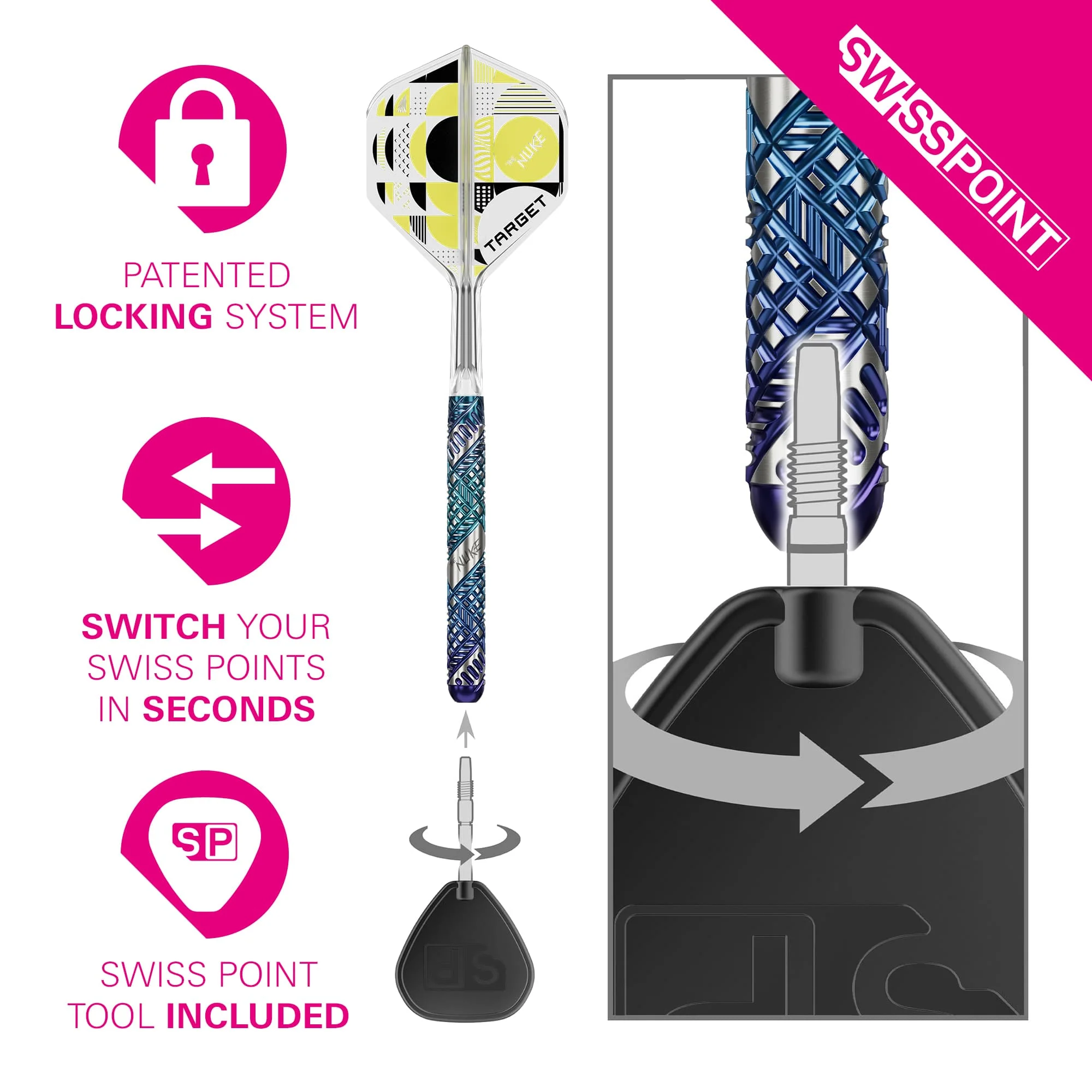 Target Luke Littler Darts - Steel Tip - 95% Tungsten - Edge - Image 4
