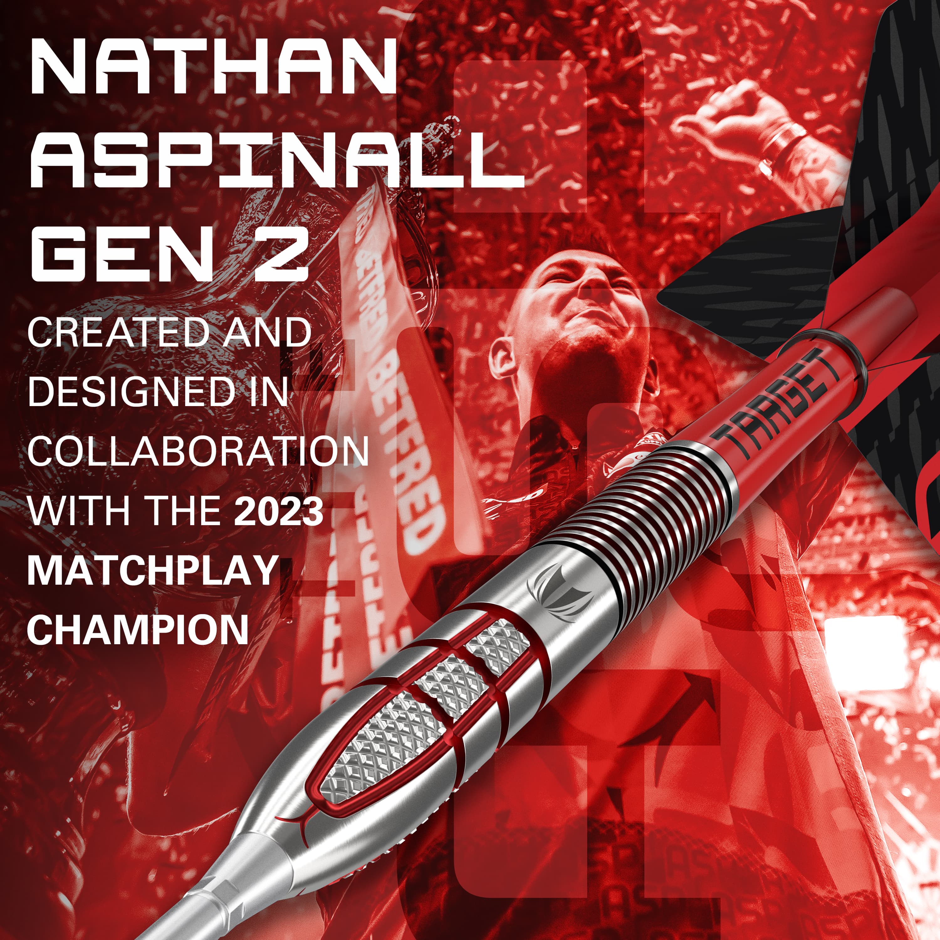 Target Nathan Aspinall Darts - Steel Tip - 95% Tungsten - G2 - Image 2