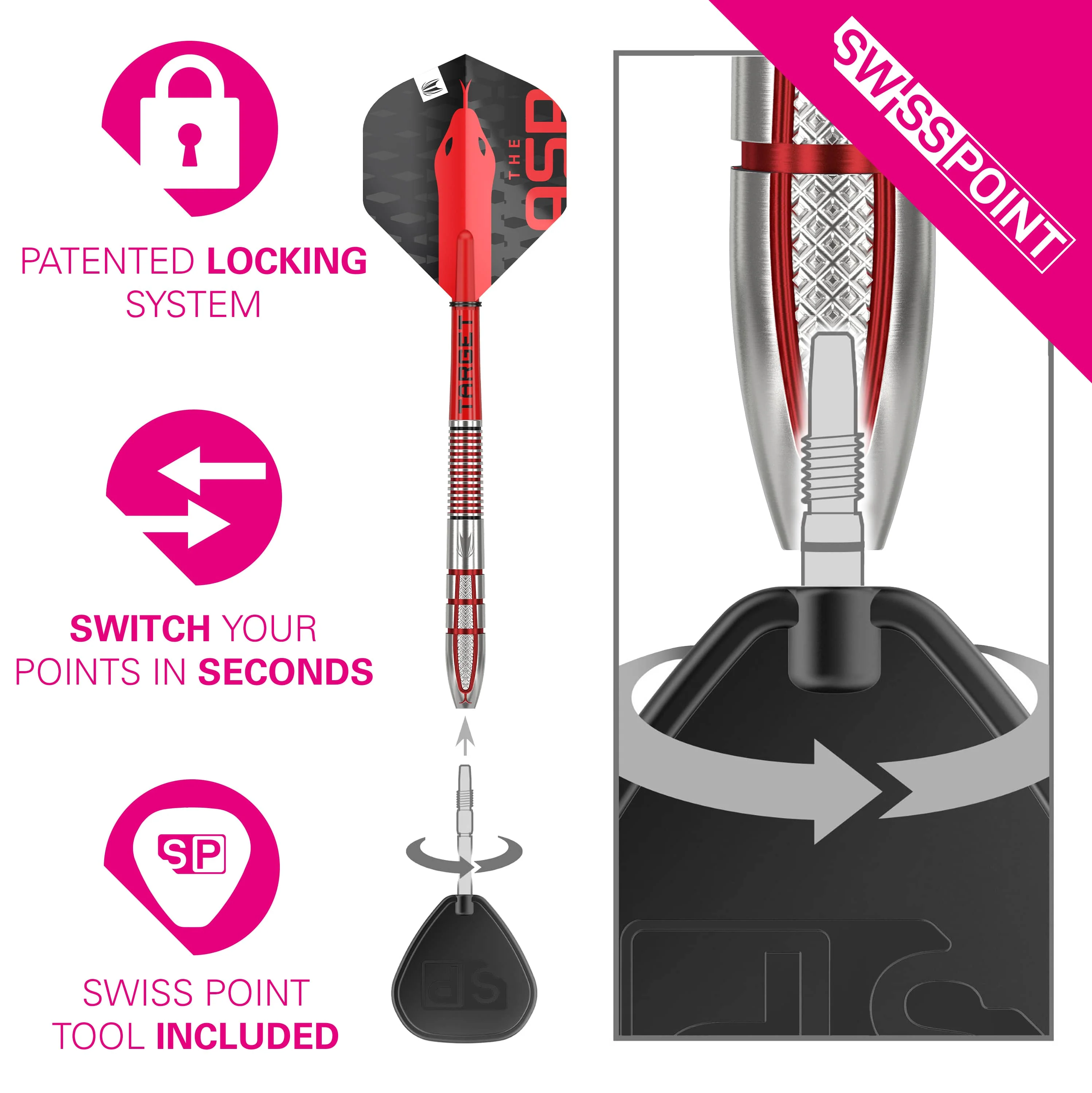 Target Nathan Aspinall Darts - Steel Tip - 95% Tungsten - G2 - Image 4