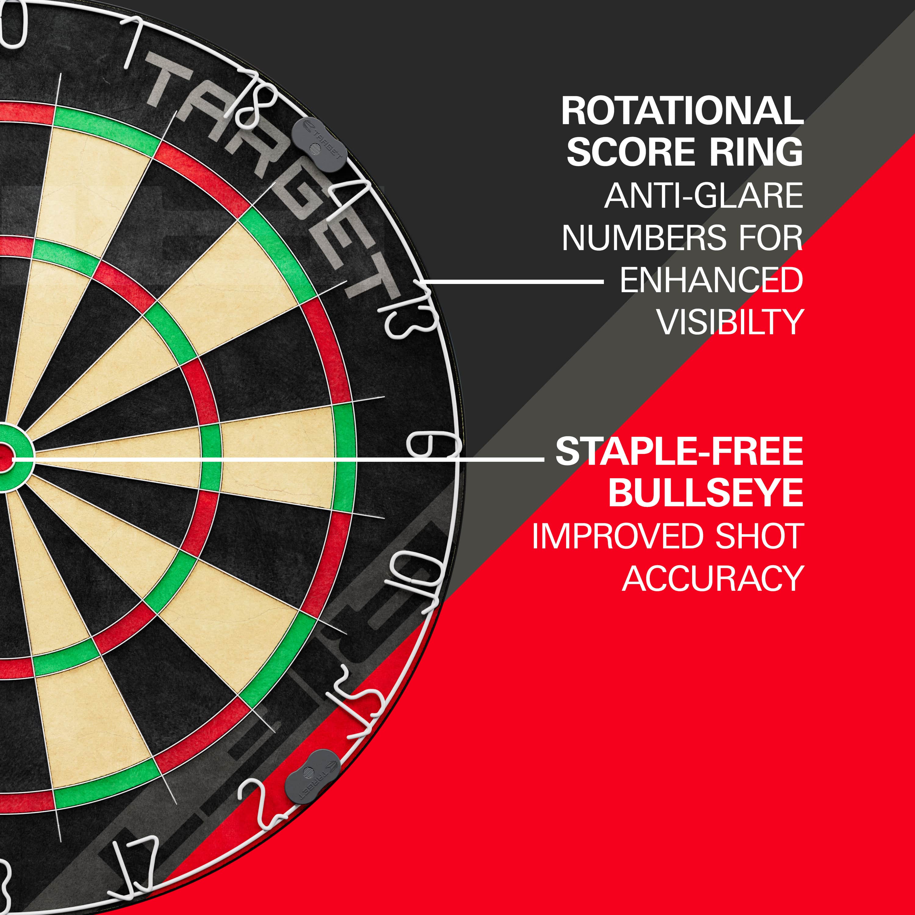 Target Rift Dartboard Set - Dartboard + 6 darts - Image 4