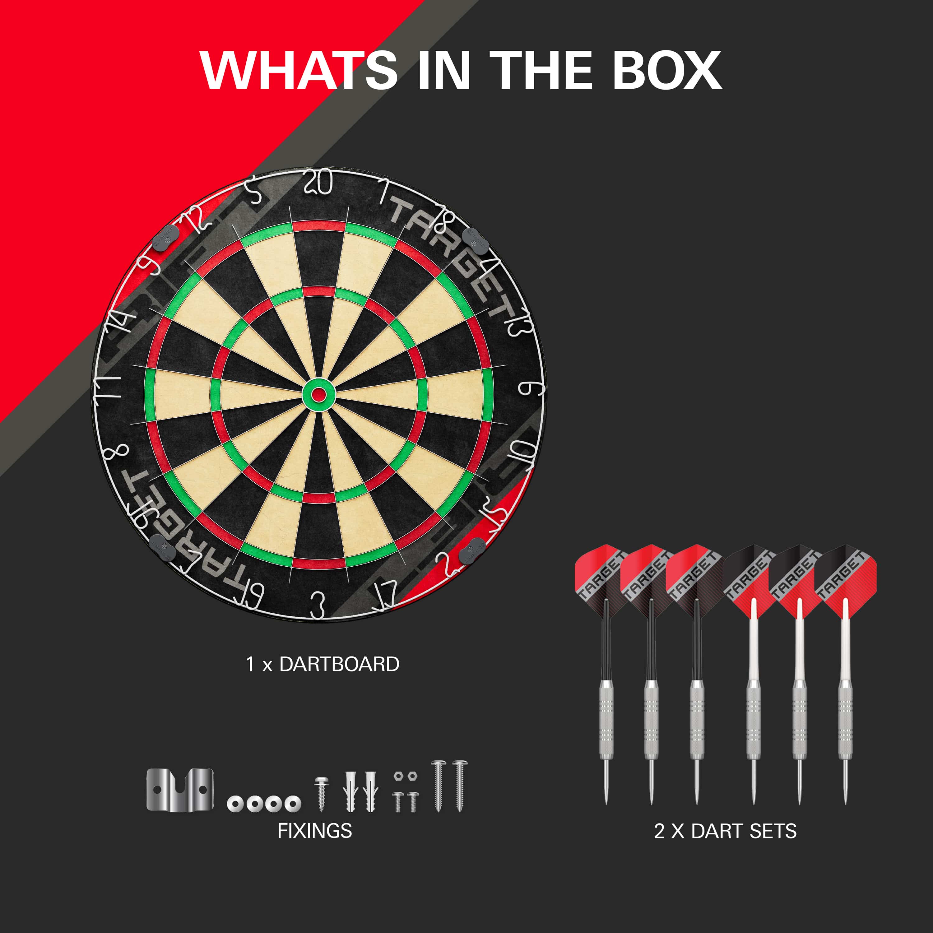 Target Rift Dartboard Set - Dartboard + 6 darts - Image 5