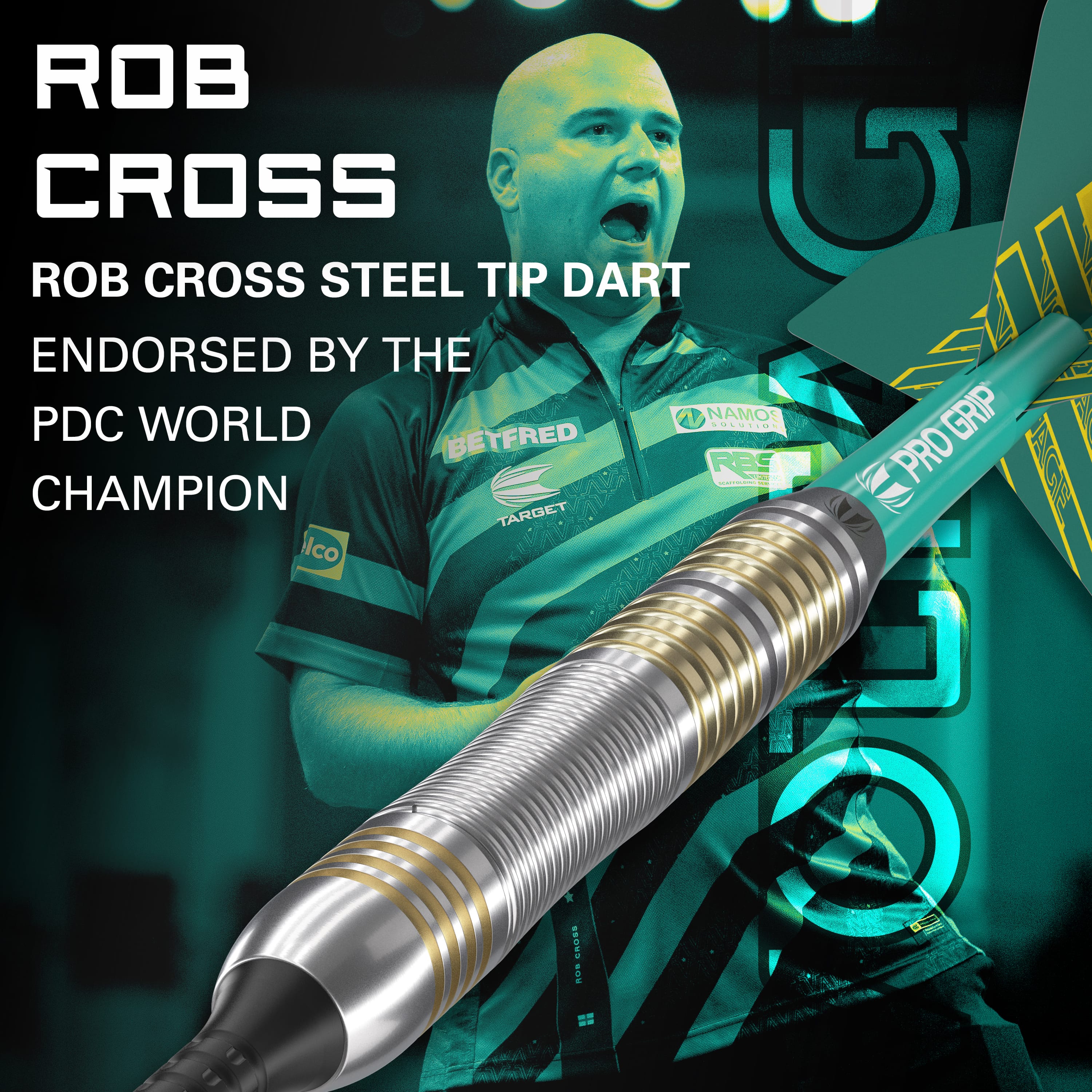 Target Rob Cross Darts  - Soft Tip - Brass - Image 2