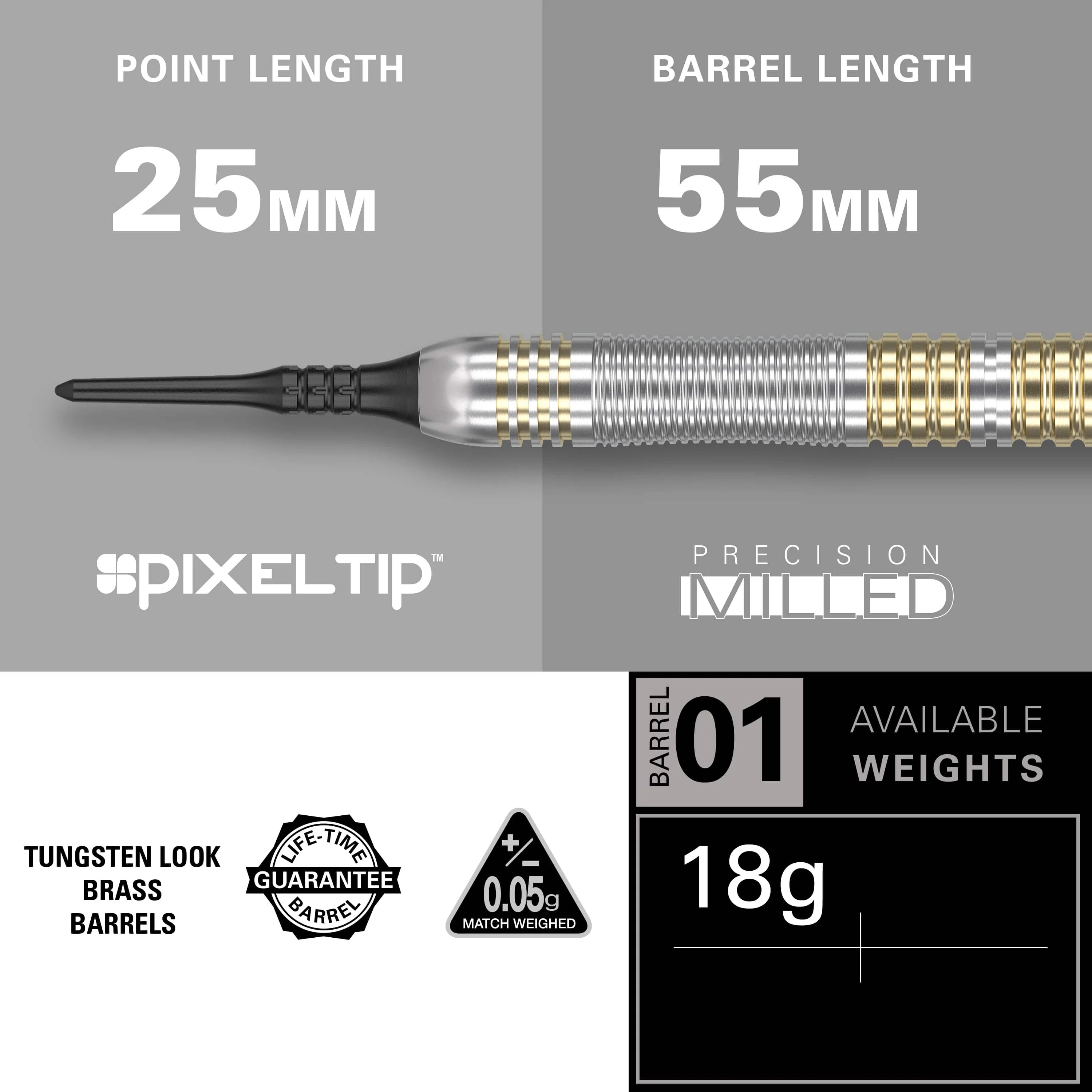 Target Rob Cross Darts  - Soft Tip - Brass - Image 3