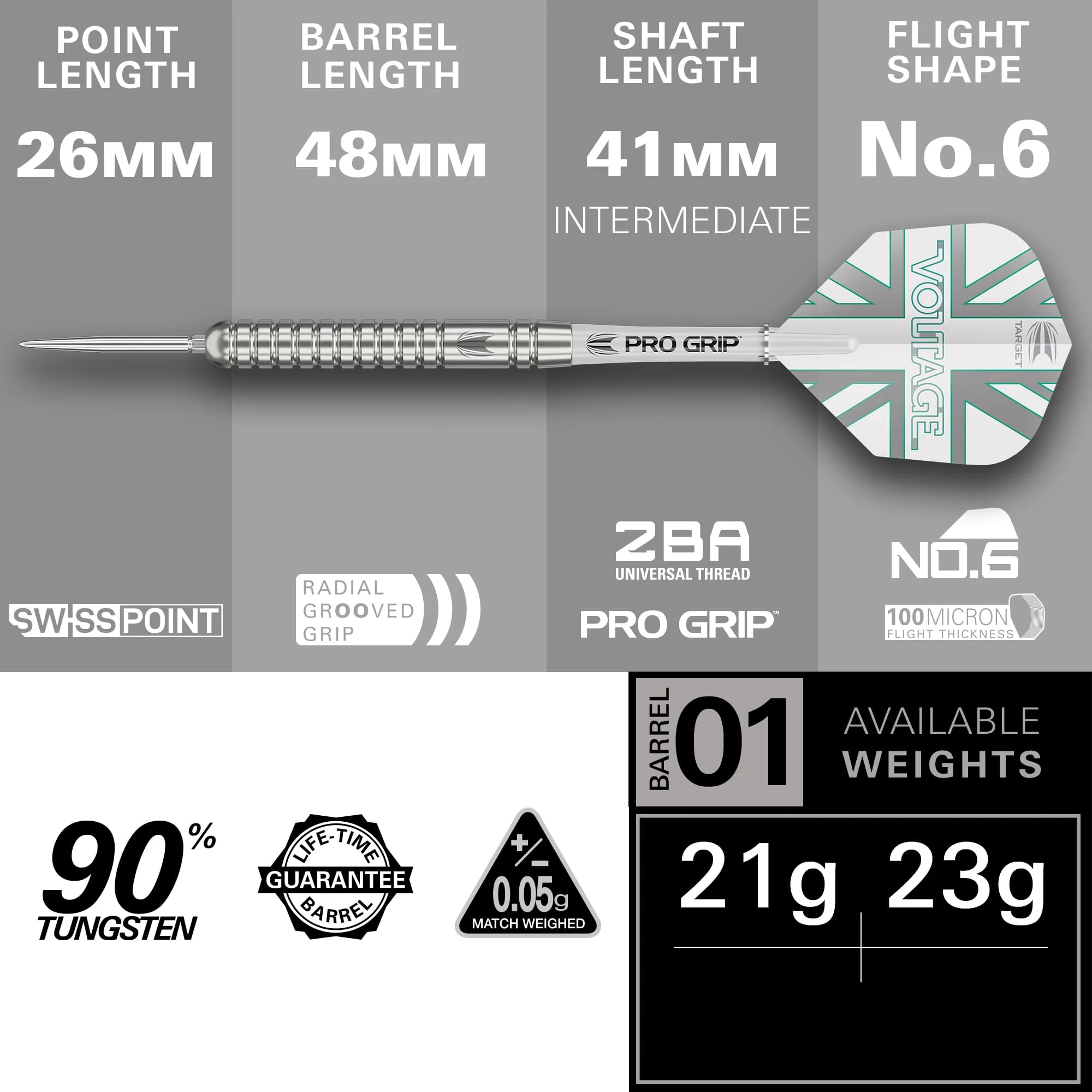 Target Rob Cross Darts - Steel Tip - 90% Tungsten - G1 - Image 3