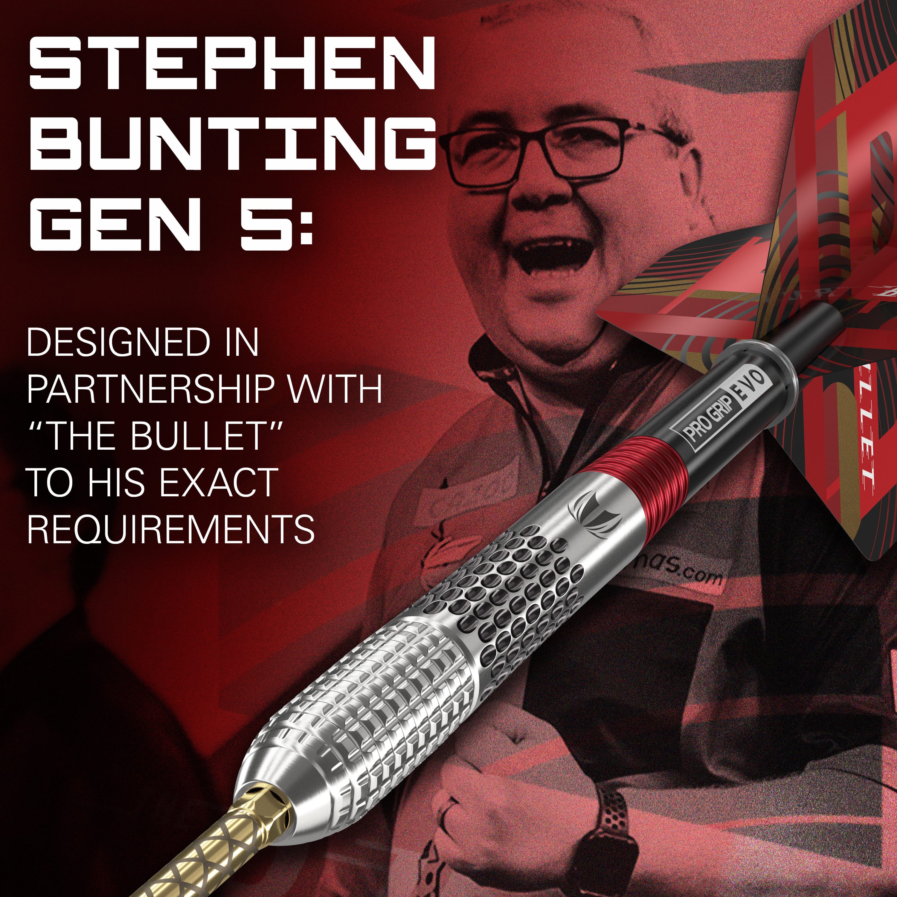 Target Stephen Bunting Darts - Steel Tip - 95% Tungsten - G5 - Image 2