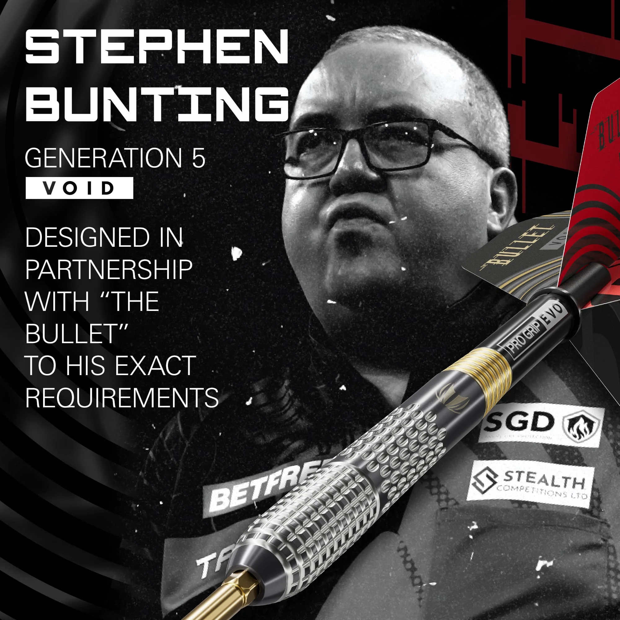 Target Stephen Bunting Darts - Steel Tip - 95% Tungsten - G5 Void - Image 2
