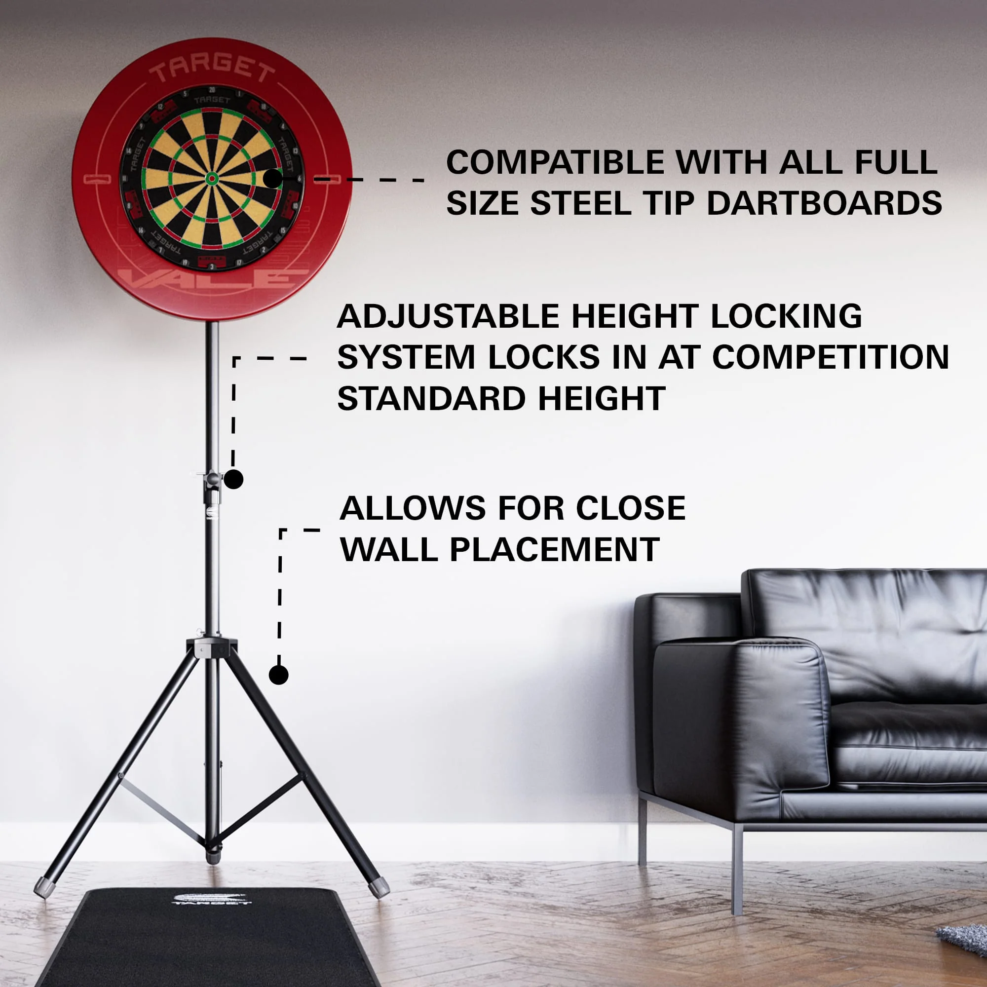 Target Travel Dartboard Stand - Portable - Image 3