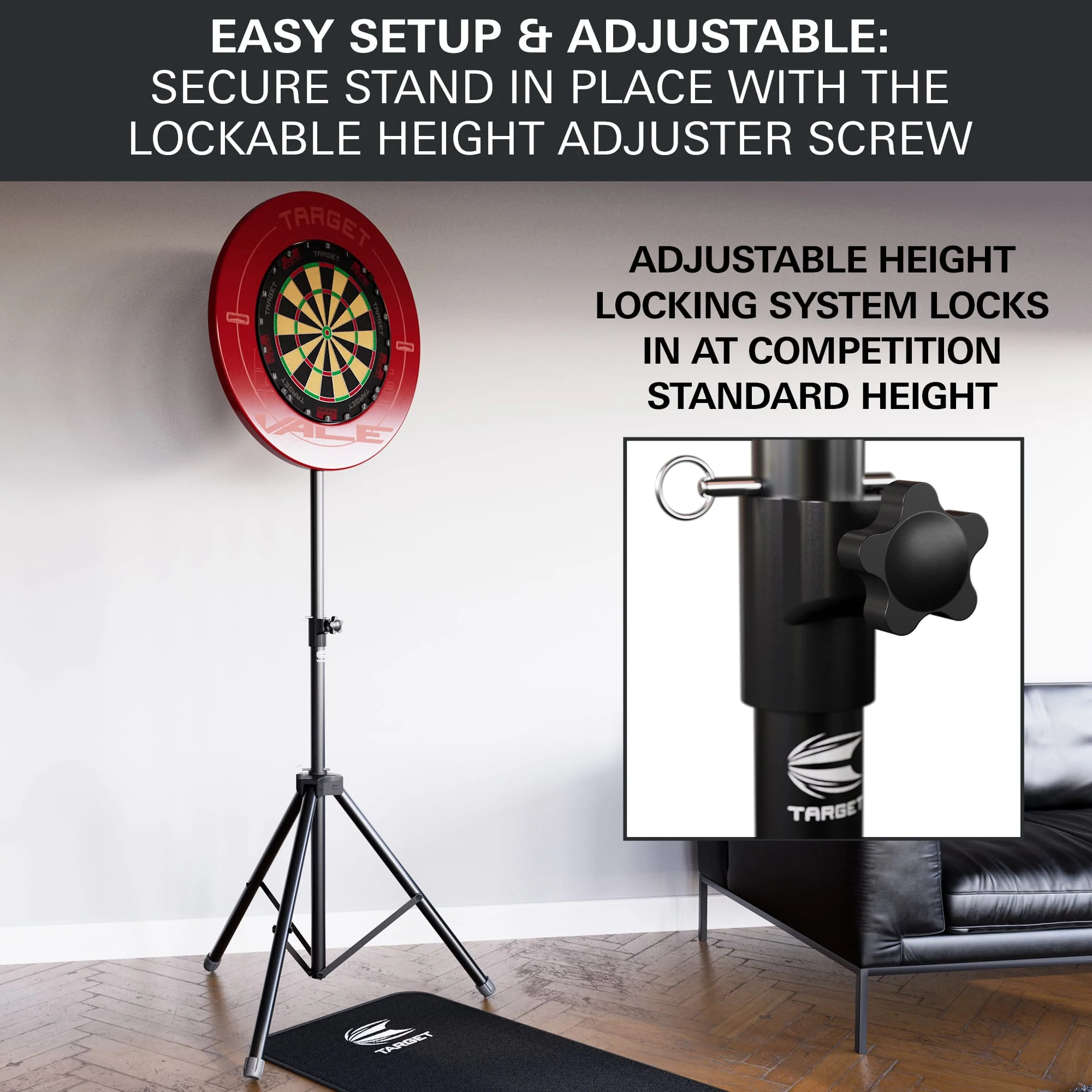 Target Travel Dartboard Stand - Portable - Image 5