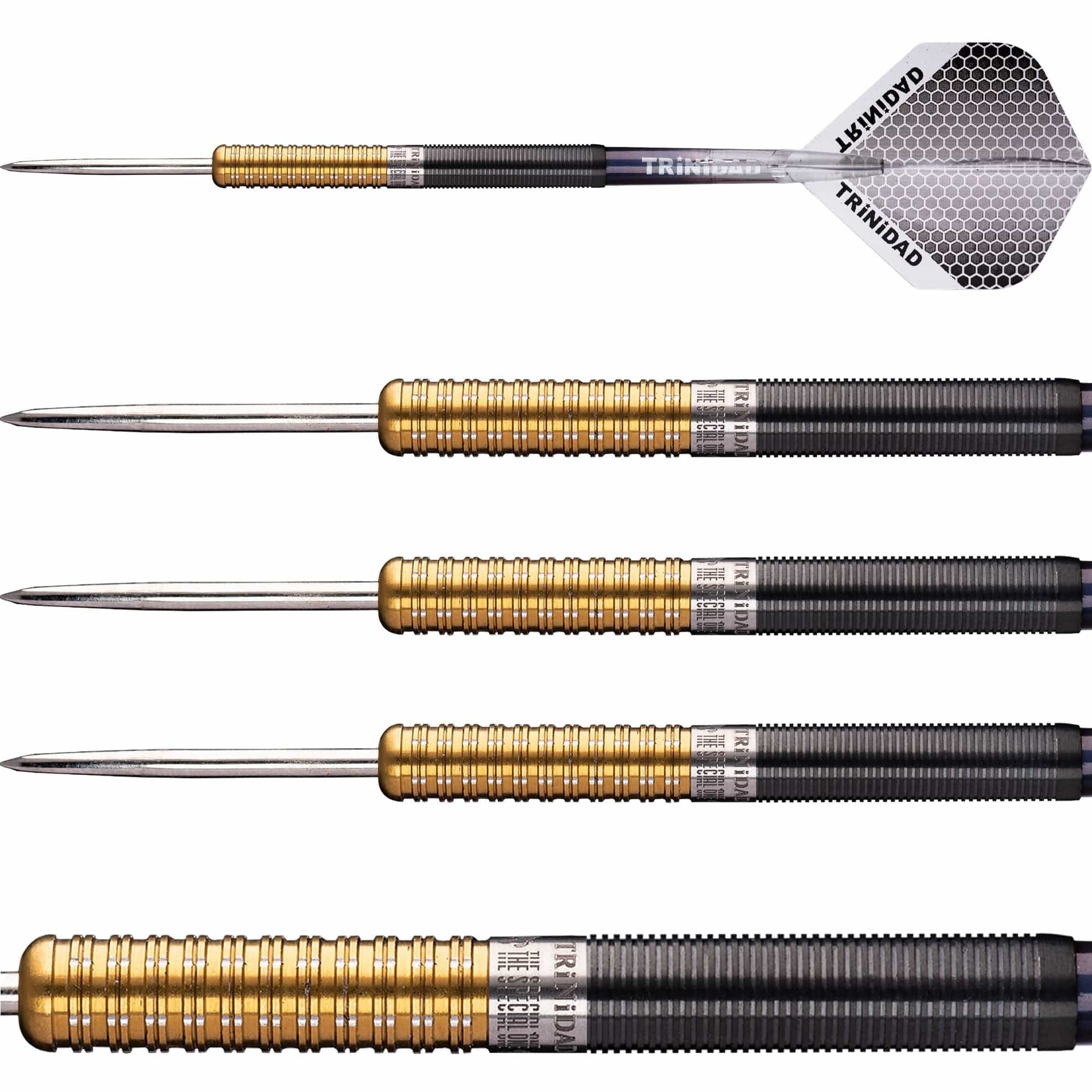Trinidad Pro - Steel Tip Darts - Jose De Sousa - Type 2 - Gold - 18g - Image 4